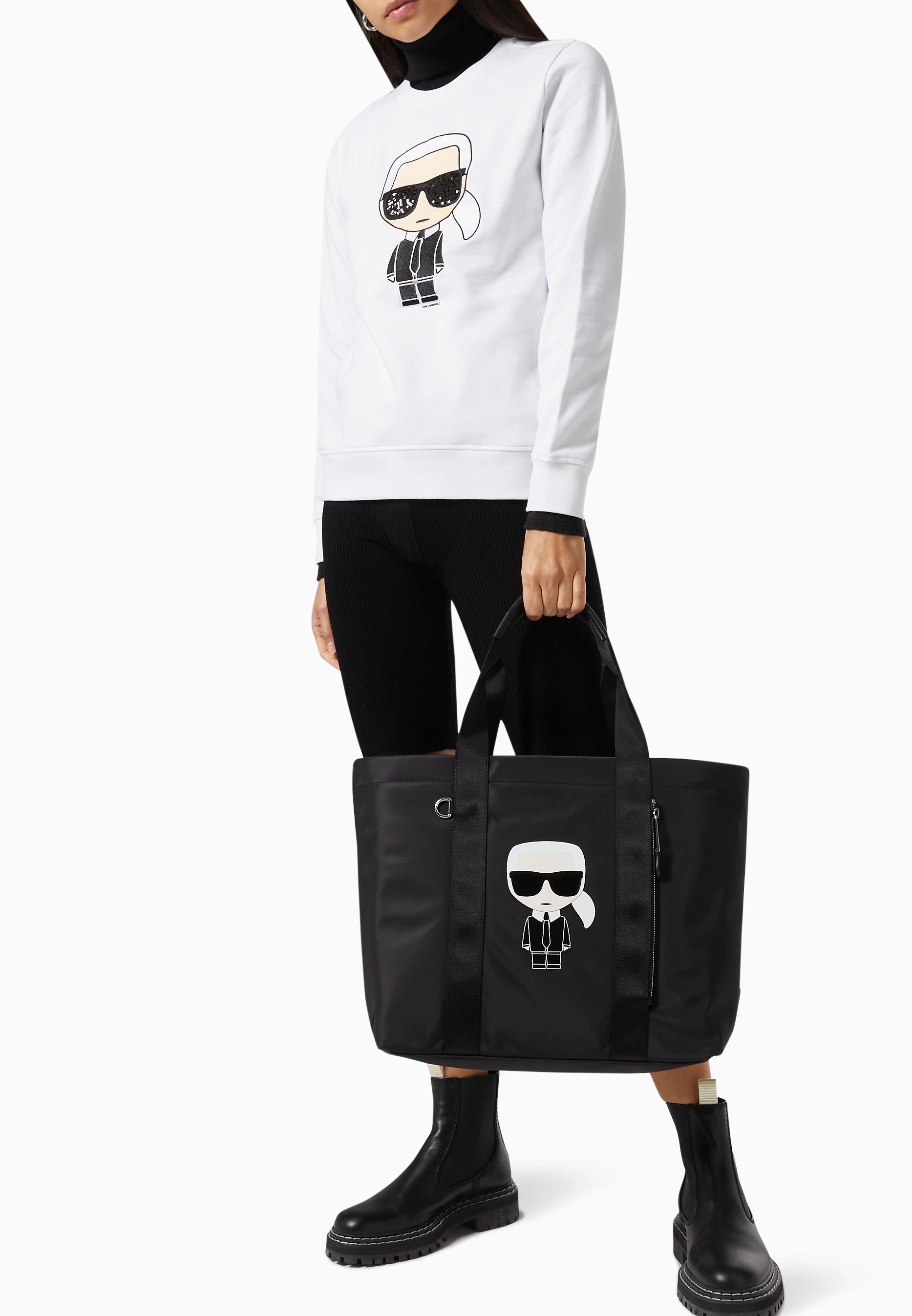 Túi Karl Lagerfeld Ikonik Tote Bag in Nylon 5