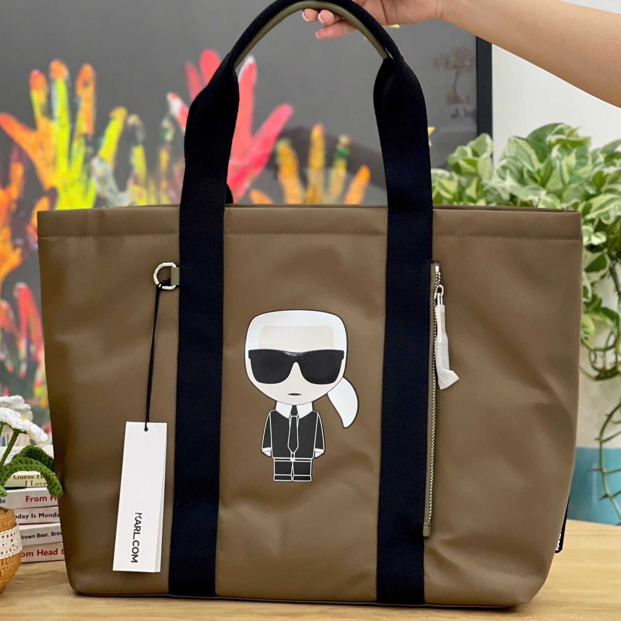 Túi Karl Lagerfeld Ikonik Tote Bag in Nylon 18