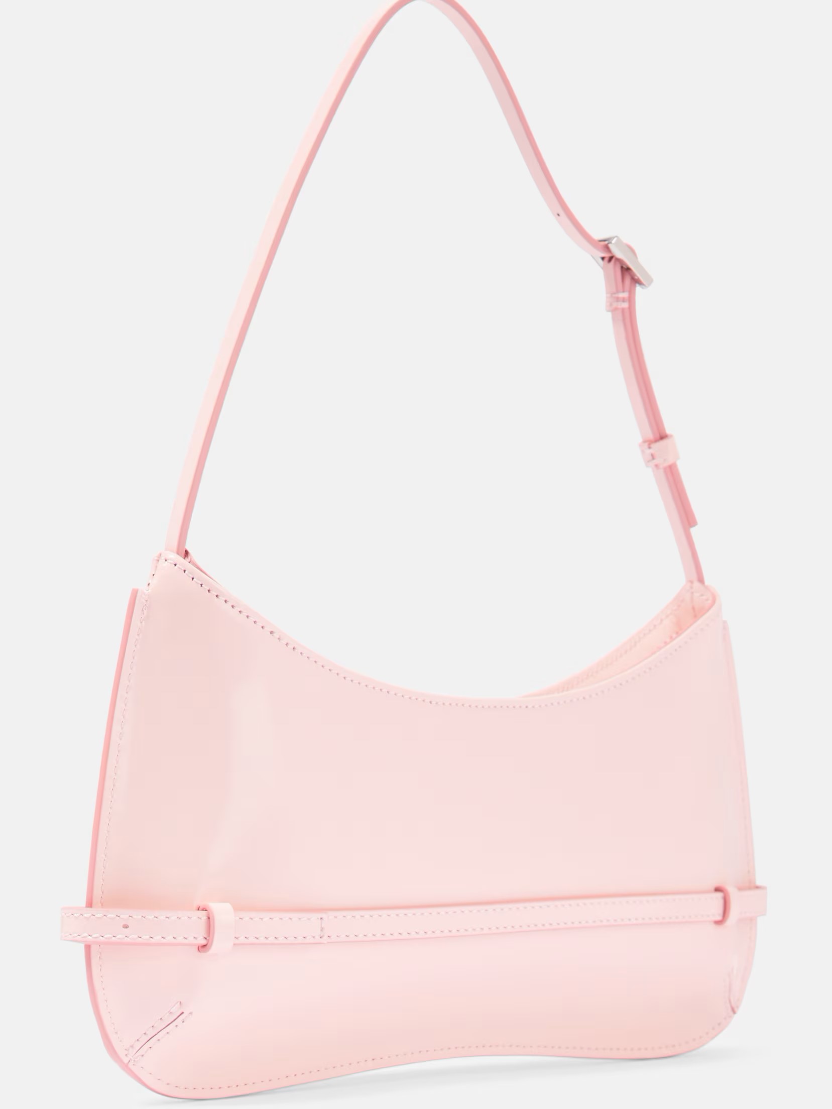 Túi đeo vai Jacquemus Le Bisou Ceinture Patent Leather Shoulder Bag Pale Pink 8