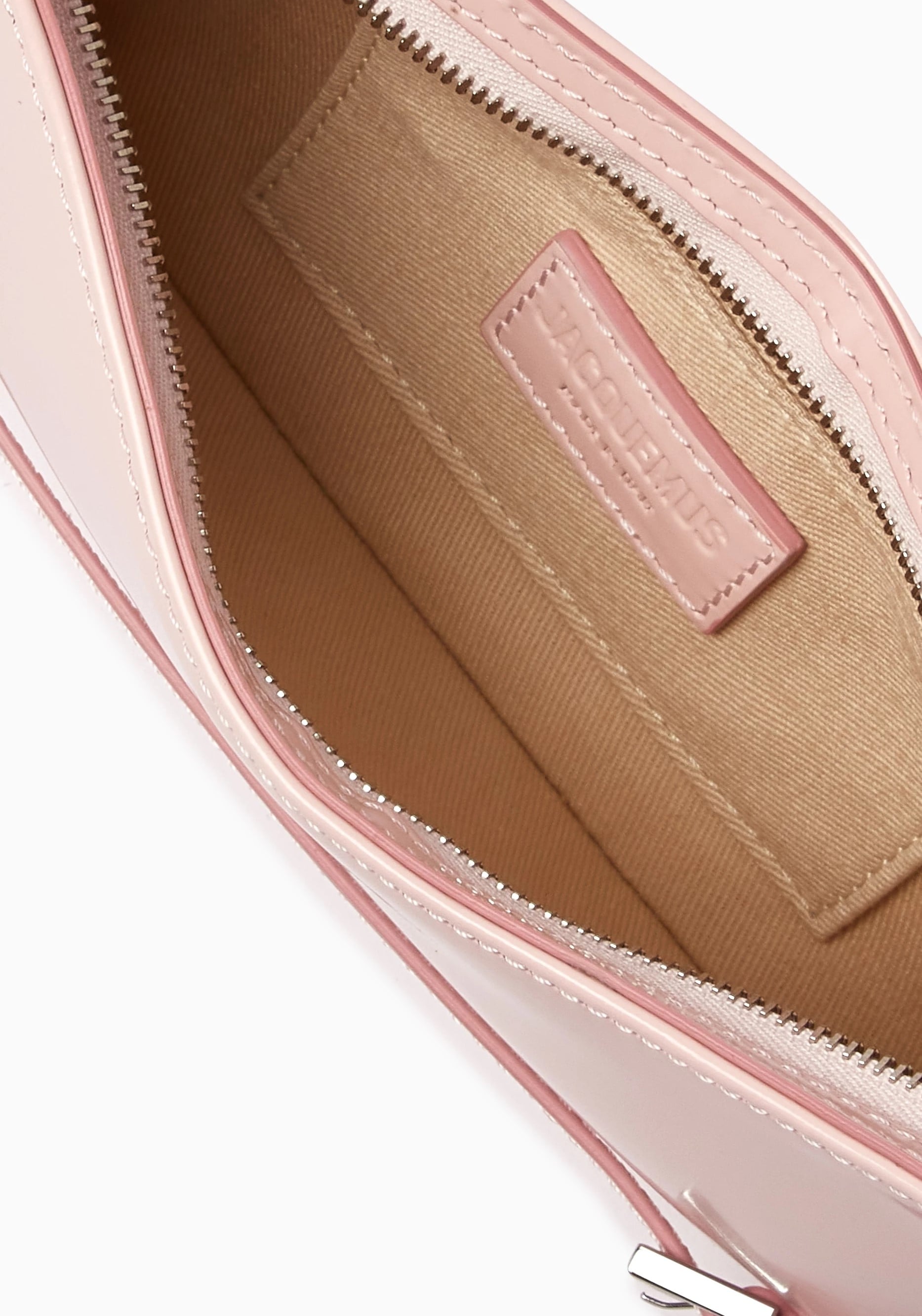Túi đeo vai Jacquemus Le Bisou Ceinture Patent Leather Shoulder Bag Pale Pink 10