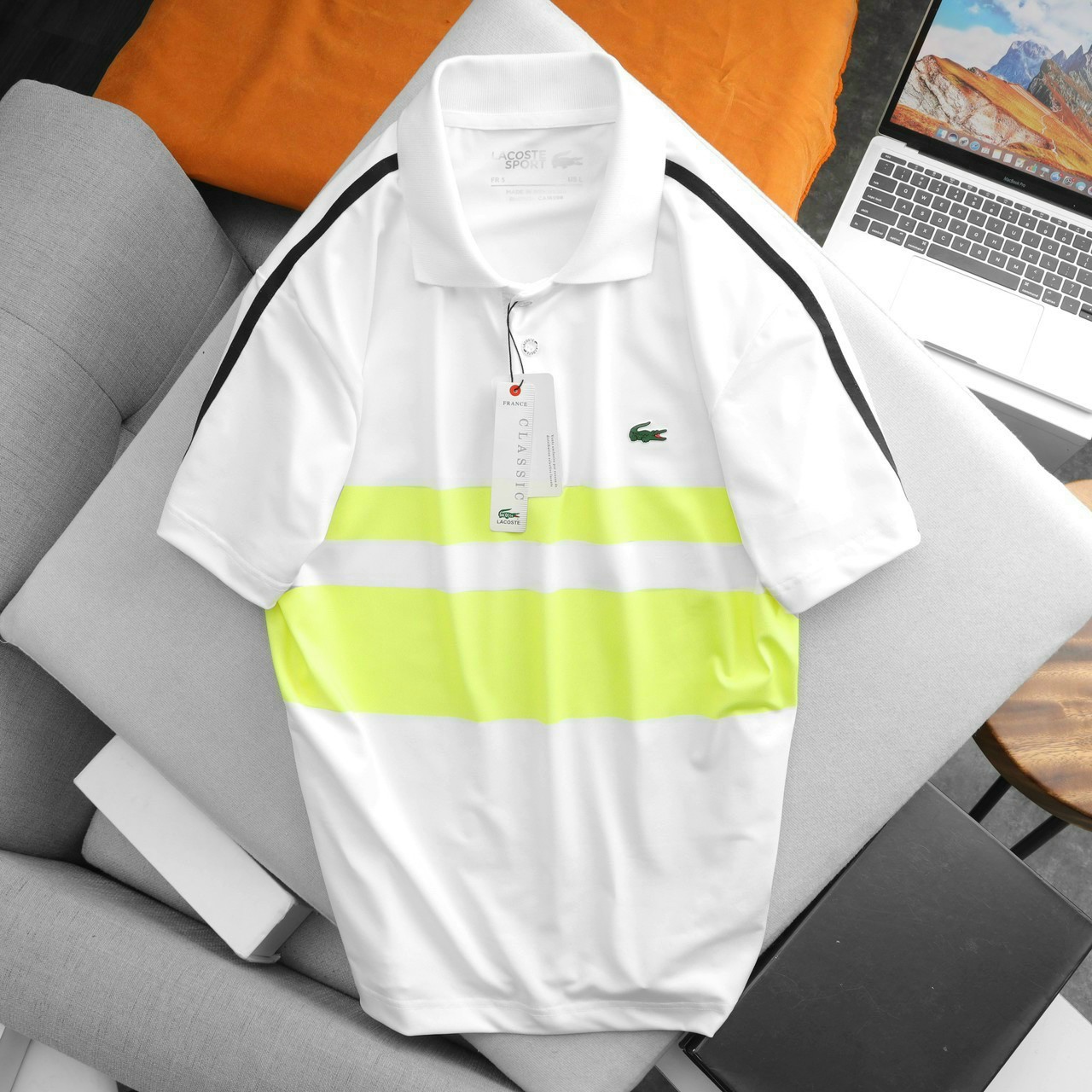 ÁO THUN NAM LACOSTE SỌC NGANG CÁCH ĐIỆU THỜI TRANG | ÁO THUN CÁ SẤU DÁNG POLO CAO CẤP 4