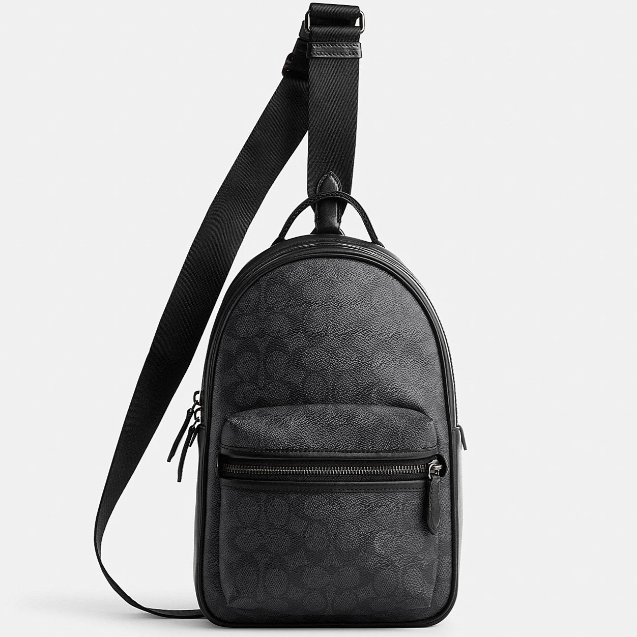 TÚI ĐEO CHÉO NAM CHARTER PACK IN SIGNATURE CANVAS CHARCOAL CP126 8