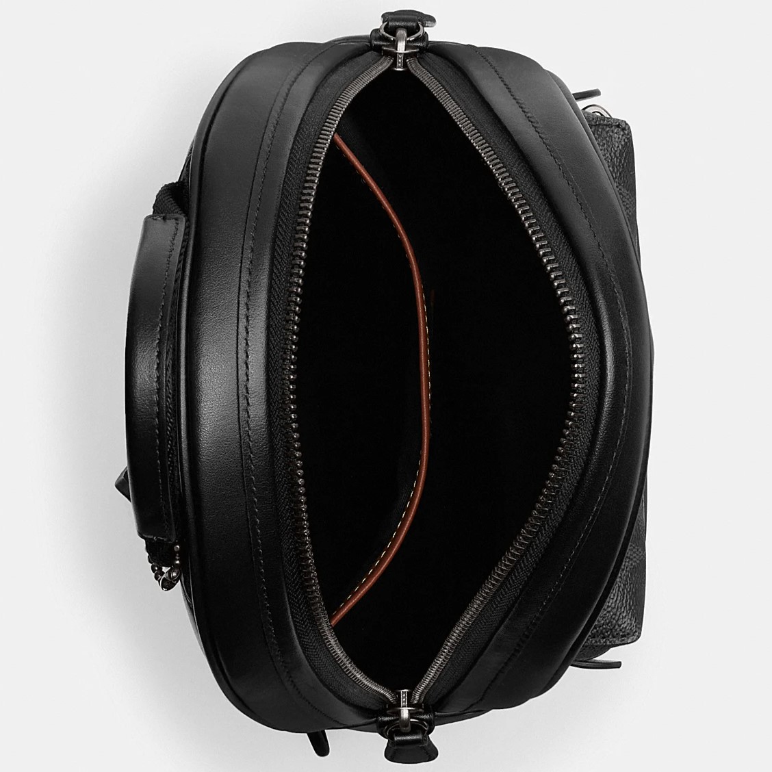 TÚI ĐEO CHÉO NAM CHARTER PACK IN SIGNATURE CANVAS CHARCOAL CP126 3