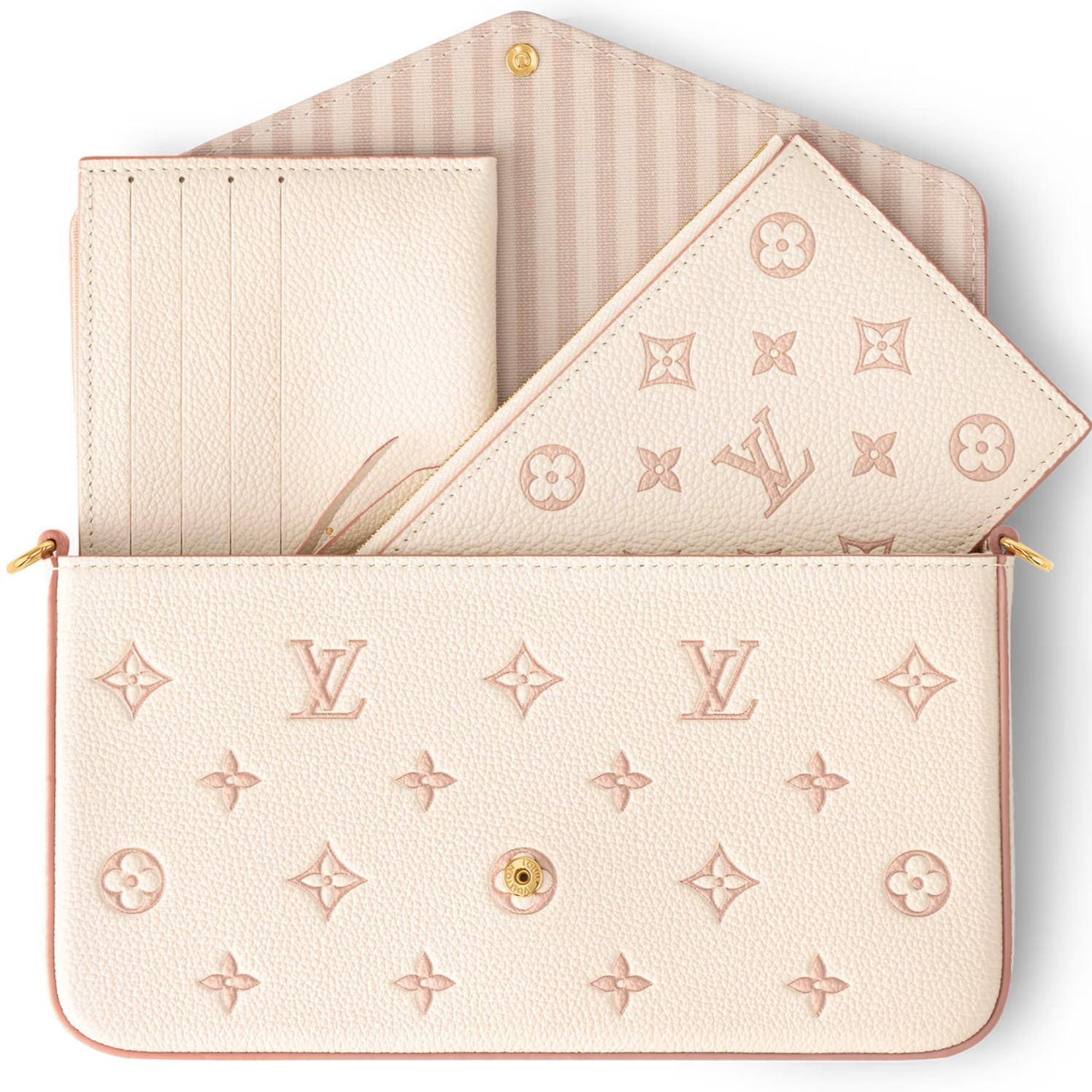 Túi Louis Vuitton Félicie Pochette Bicolor Eden 4