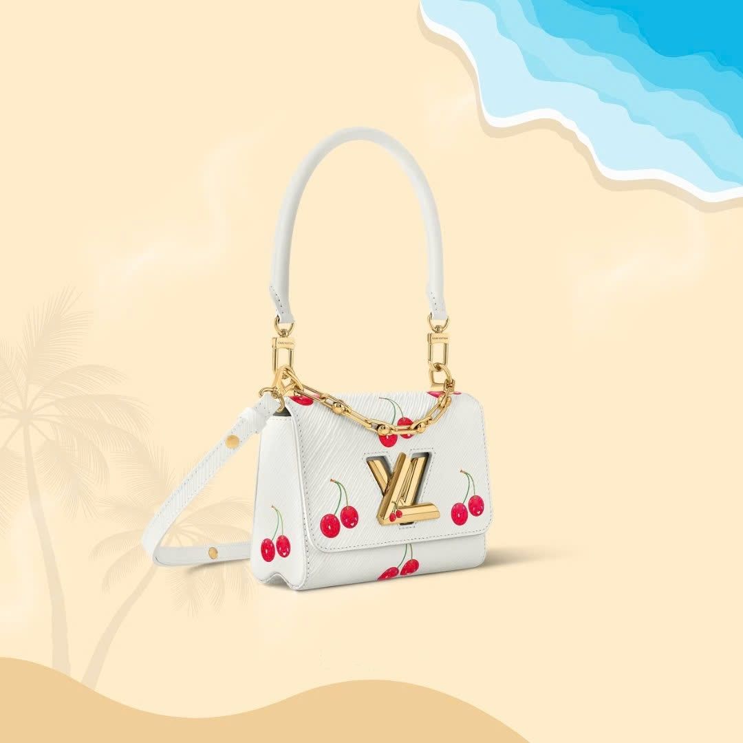 Túi Louis Vuitton LV x TM Twist PM White 12