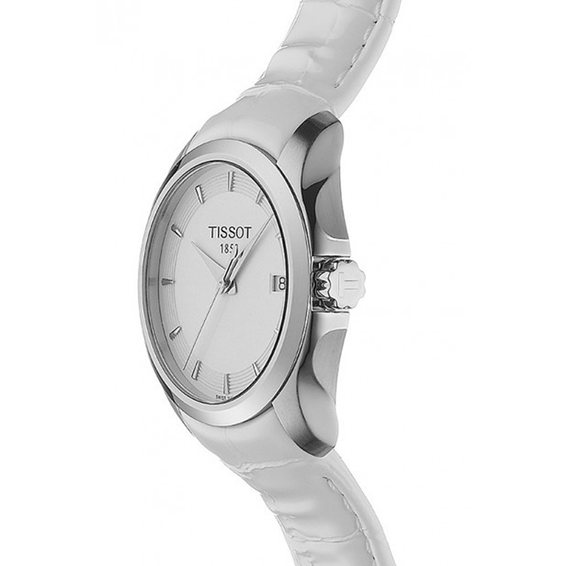 Đồng hồ nữ Tissot T-Classic Couturier White Leather Quartz Ladies T035.210.16.011.00 8