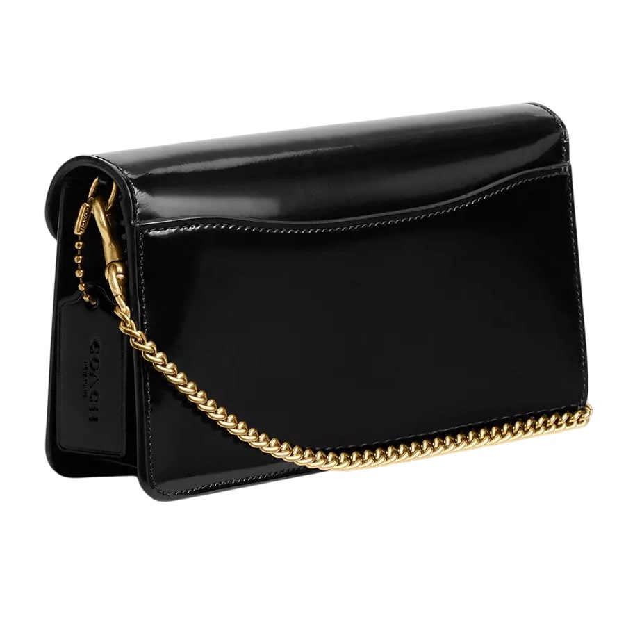 Túi Coach Tabby Chain Clutch Spazzolato Leather Black CW554 6