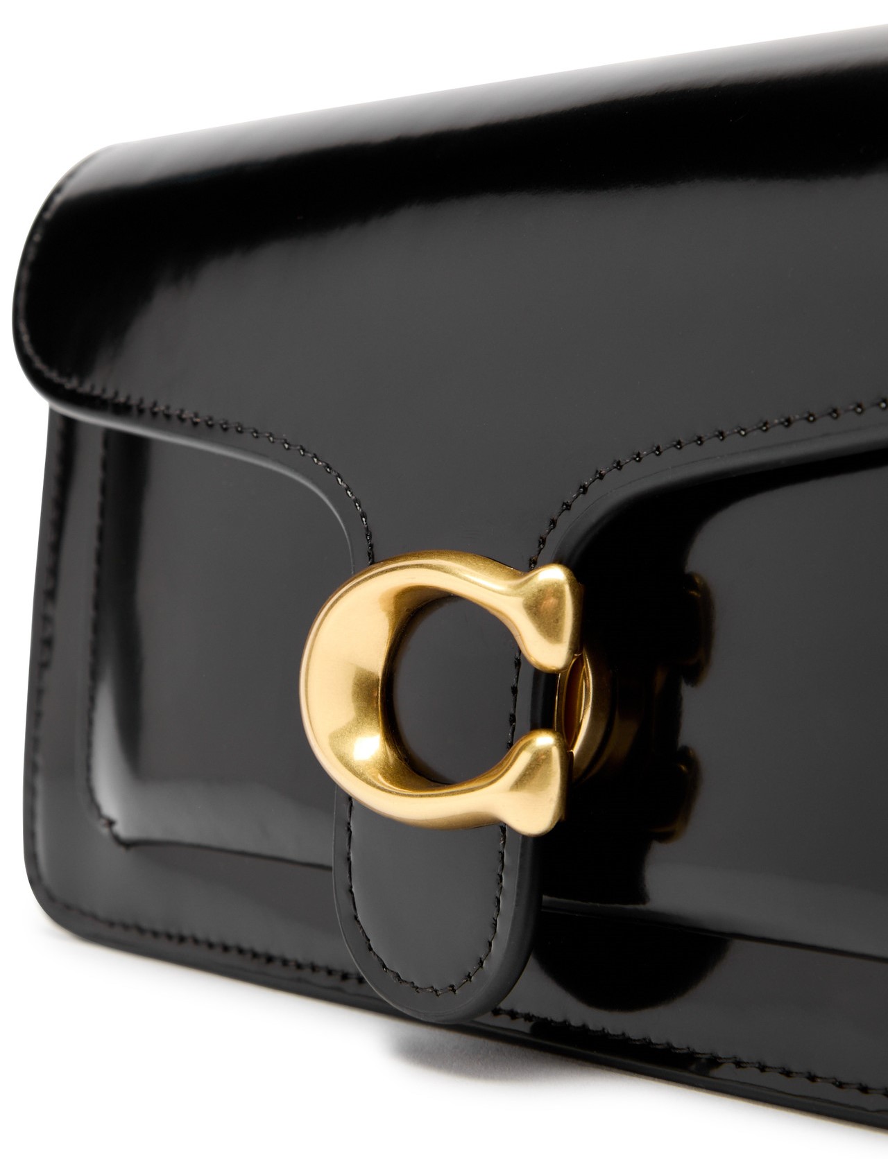 Túi Coach Tabby Chain Clutch Spazzolato Leather Black CW554 5