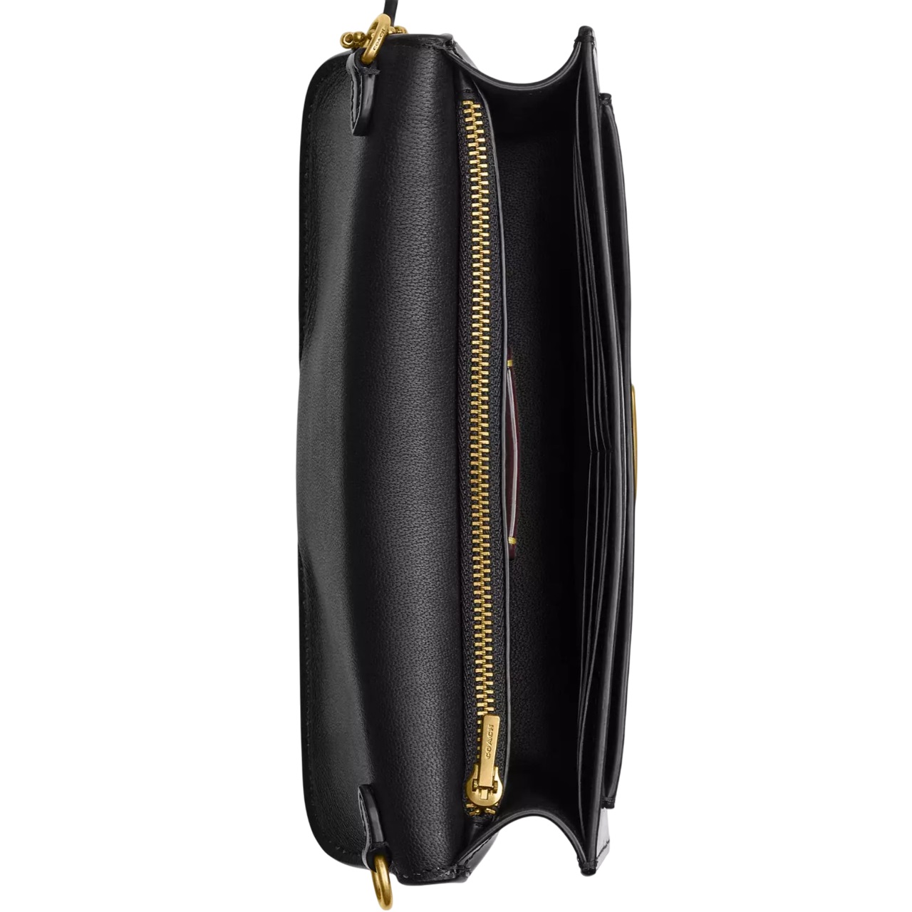 Túi Coach Tabby Chain Clutch Spazzolato Leather Black CW554 10