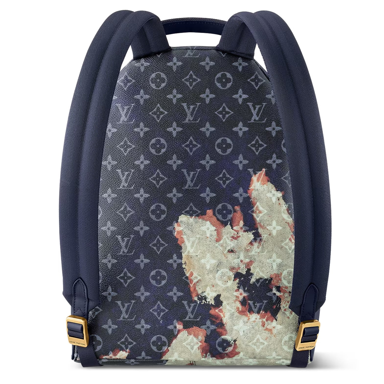 BALO LV LOUIS VUITTON DISCOVERY BACKPACK PM INK BLUE MONOGRAM BLEACH COATED CANVAS 2