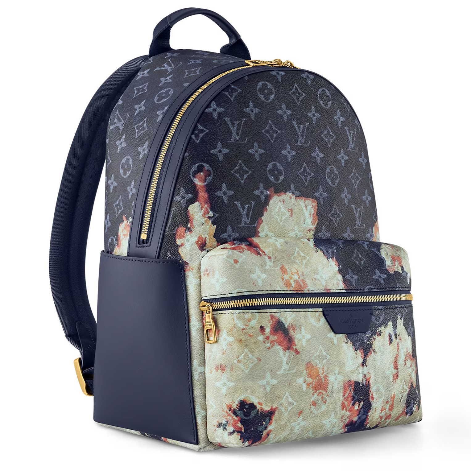 BALO LV LOUIS VUITTON DISCOVERY BACKPACK PM INK BLUE MONOGRAM BLEACH COATED CANVAS 4