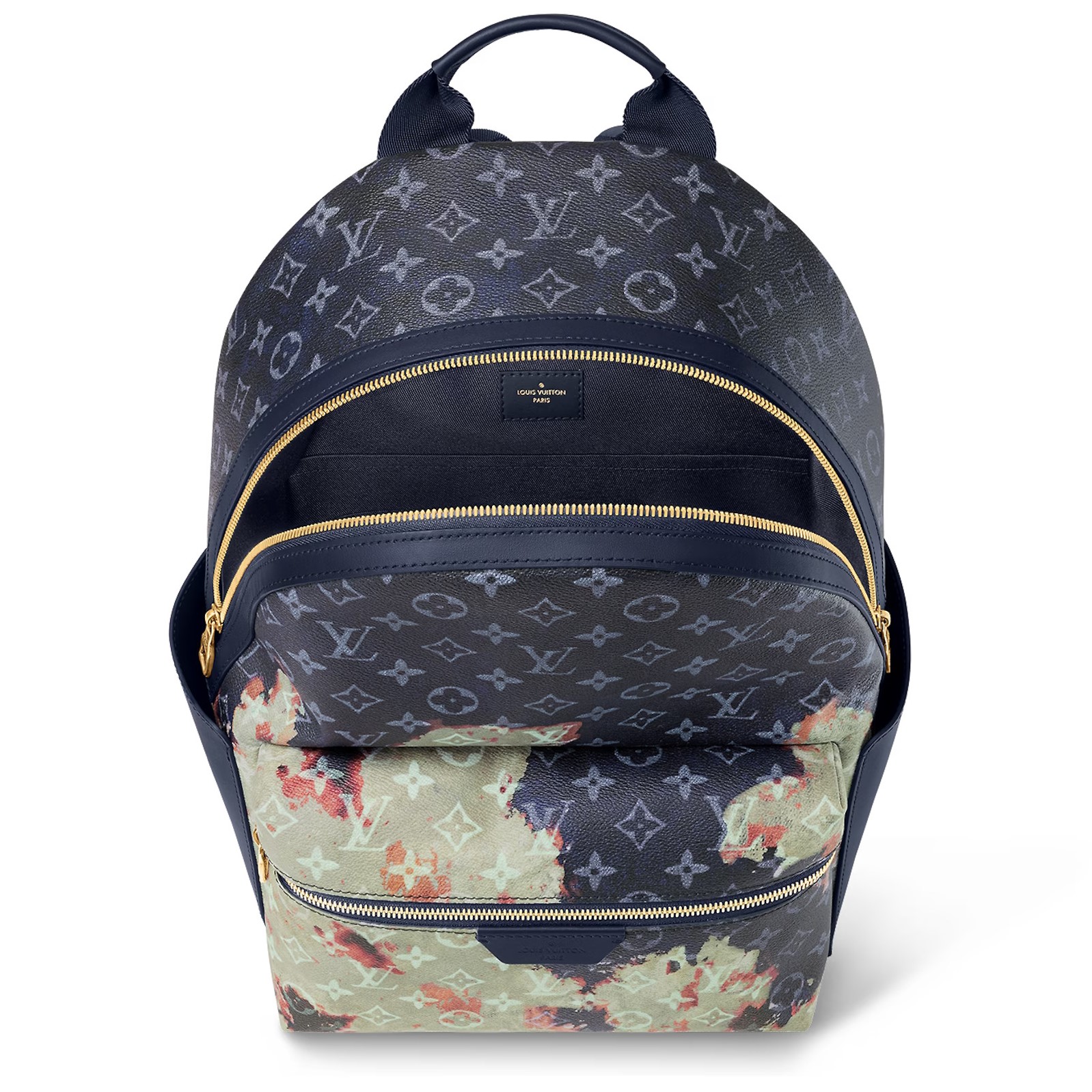 BALO LV LOUIS VUITTON DISCOVERY BACKPACK PM INK BLUE MONOGRAM BLEACH COATED CANVAS 6