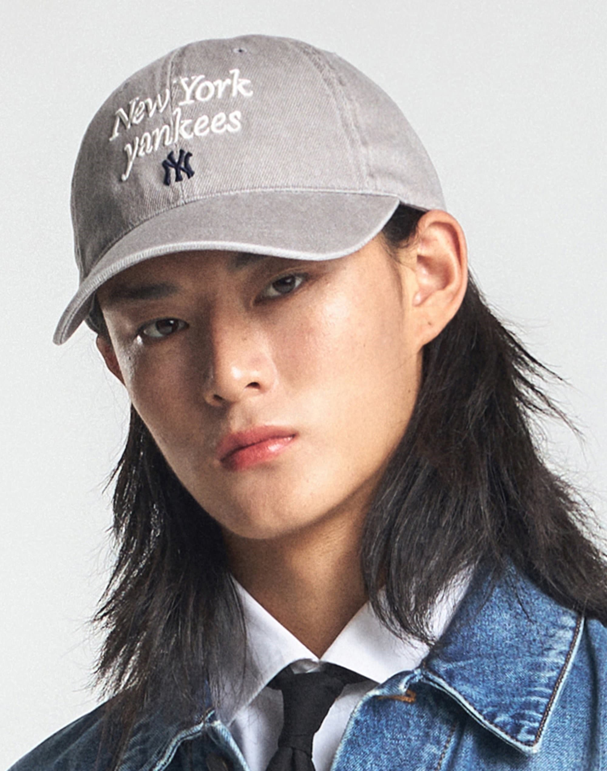 Nón MLB New York Yankees Varsity Lettering Washed Unstructured Ball Cap Grey 3ACPVV04N-50GRS 9