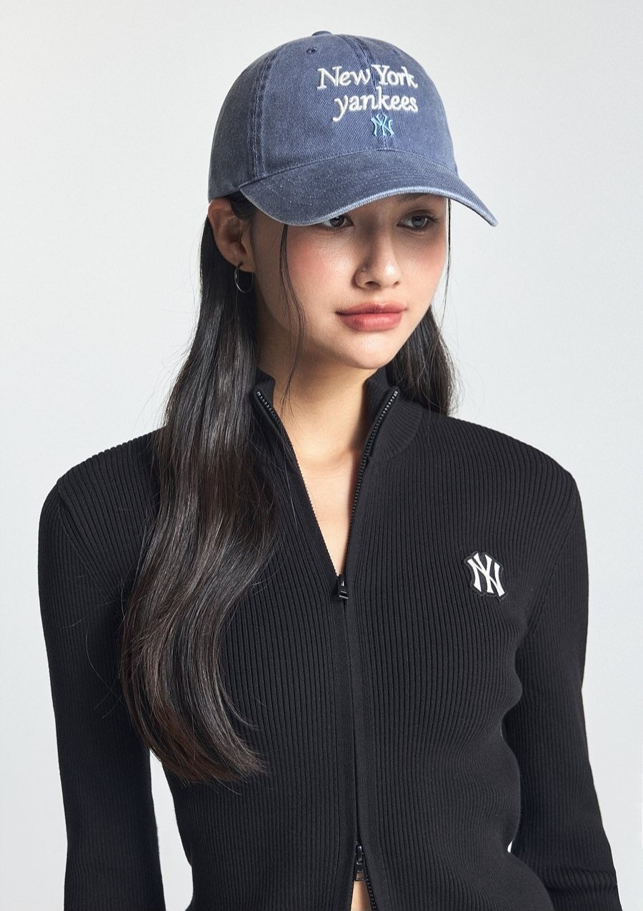 Nón MLB New York Yankees Varsity Lettering Washed Unstructured Ball Cap Navy 3ACPVV04N-50NYS 4