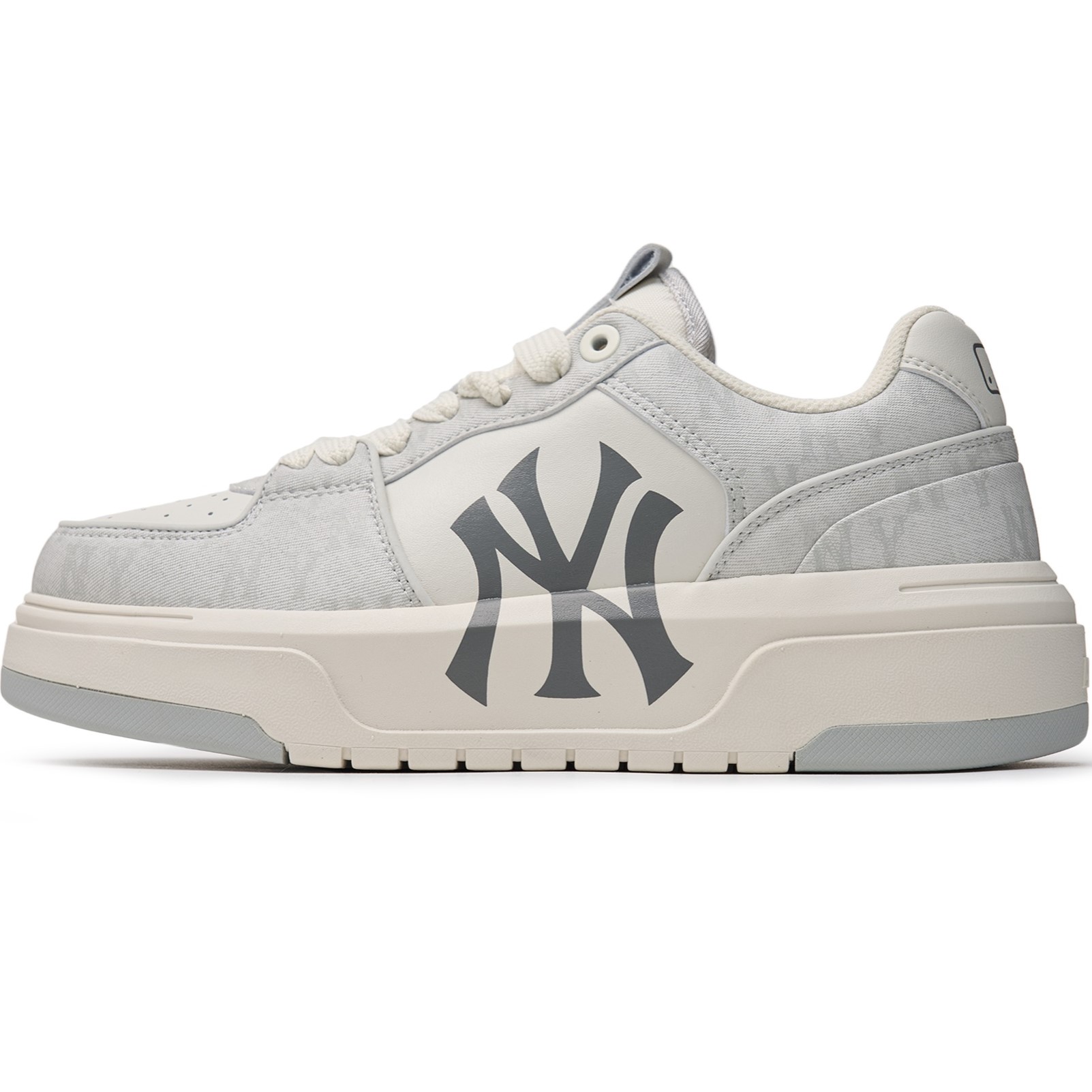 Giày thể thao MLB Chunky Liner Denim Classic Mono New York Yankees Grey 3ASXCLD4N-50GRS 7