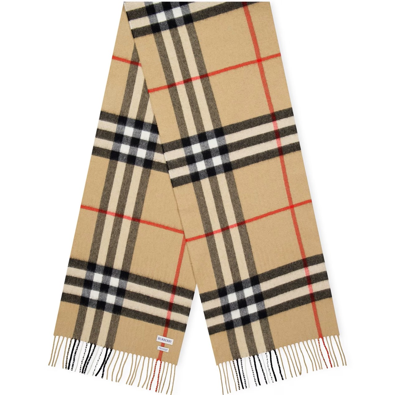 Khăn Burberry Check Cashmere Scarf Arc Beige 10