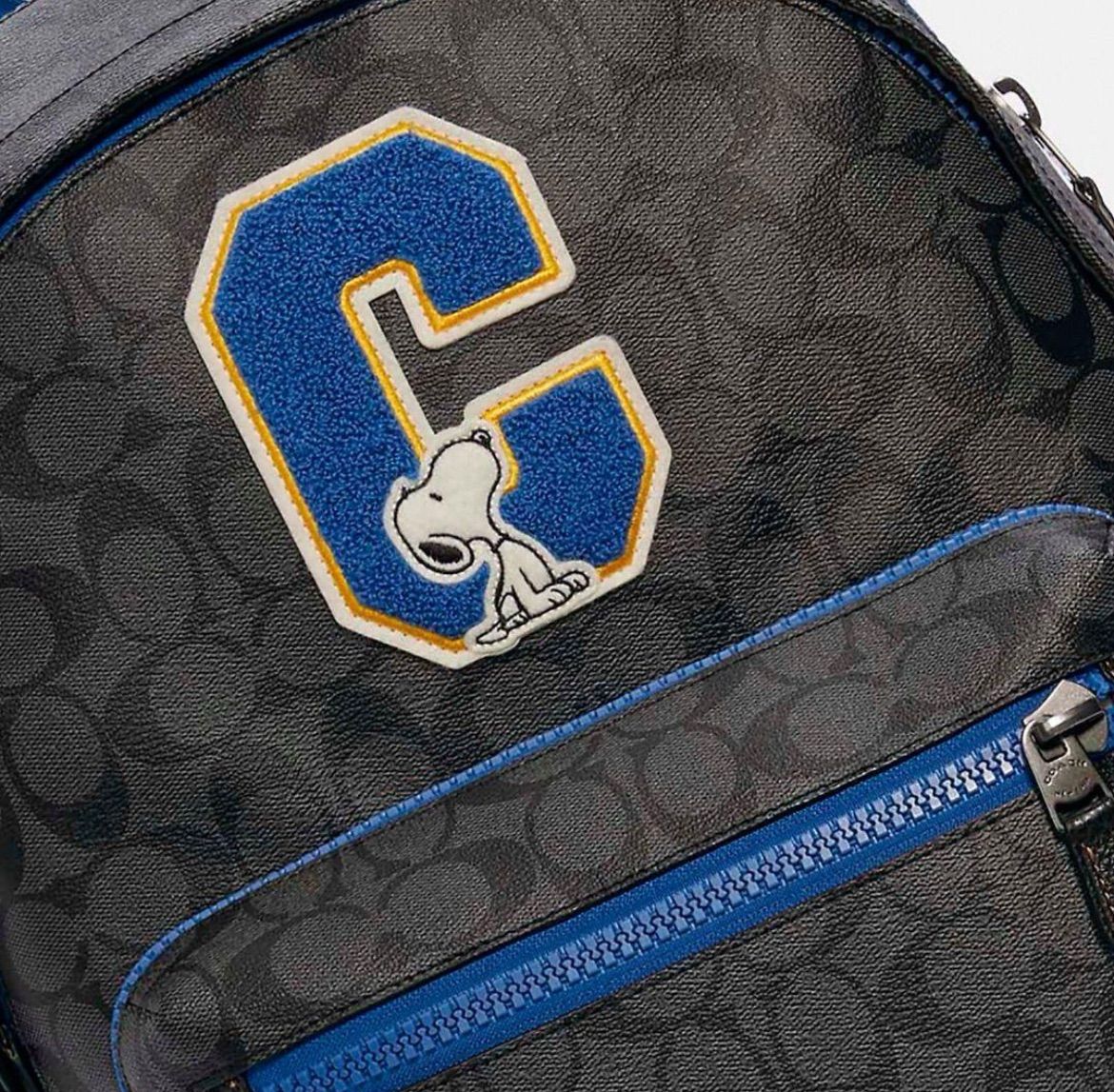 Balo Coach x Peanuts West Backpack In Signature Canvas With Snoopy 4