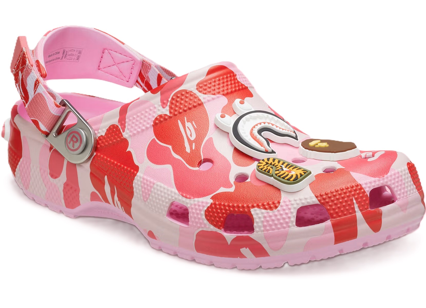Dép Crocs x Bape Classic Clog Carnation A Bathing Ape ABC Camo Pink 209627-6I2 1