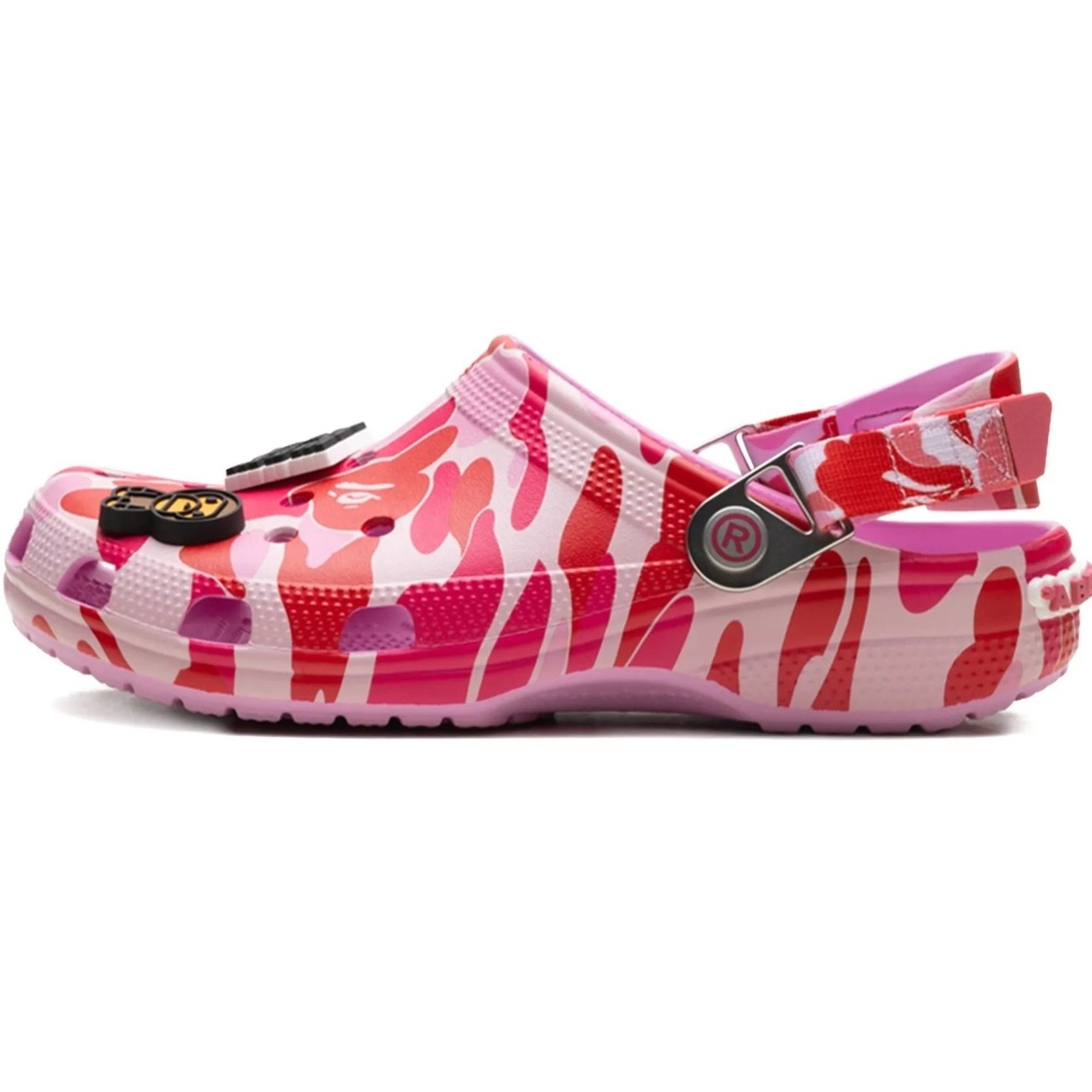 Dép Crocs x Bape Classic Clog Carnation A Bathing Ape ABC Camo Pink 209627-6I2 9