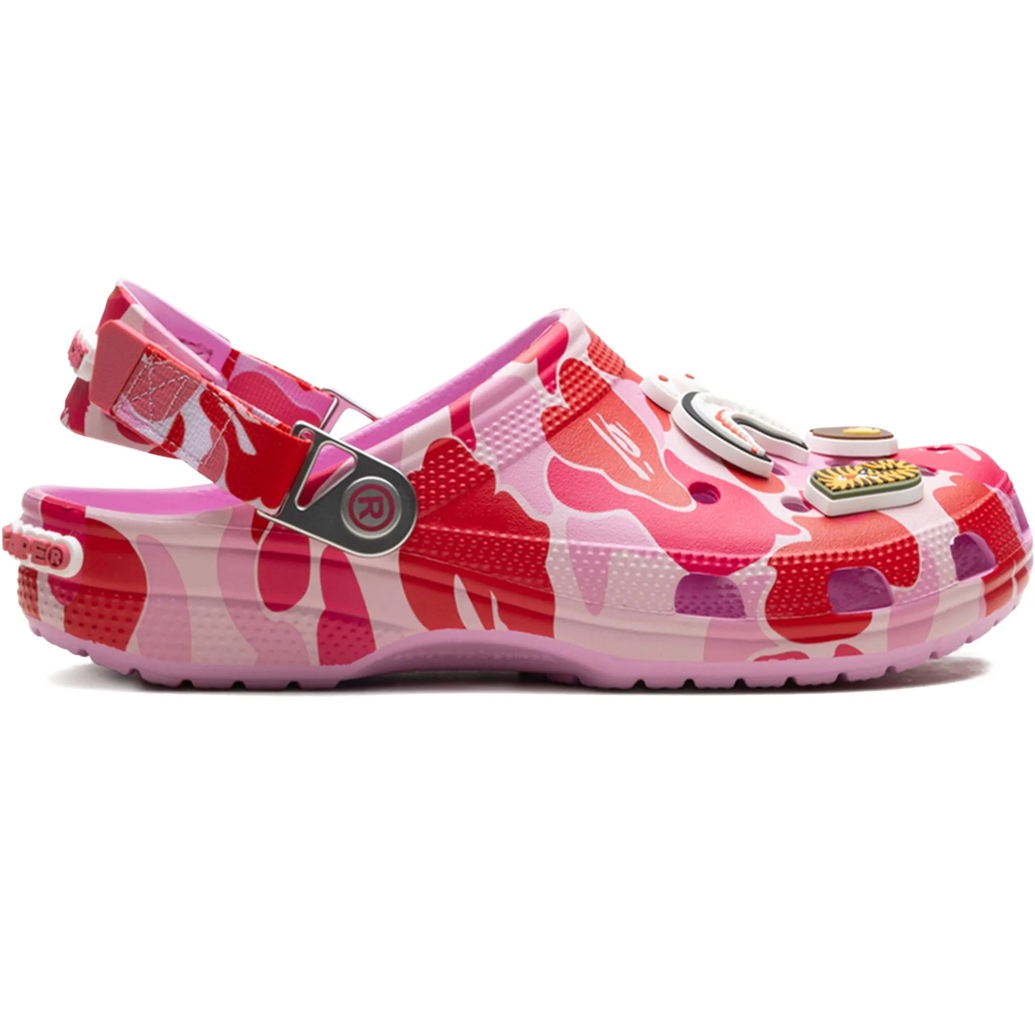 Dép Crocs x Bape Classic Clog Carnation A Bathing Ape ABC Camo Pink 209627-6I2 14