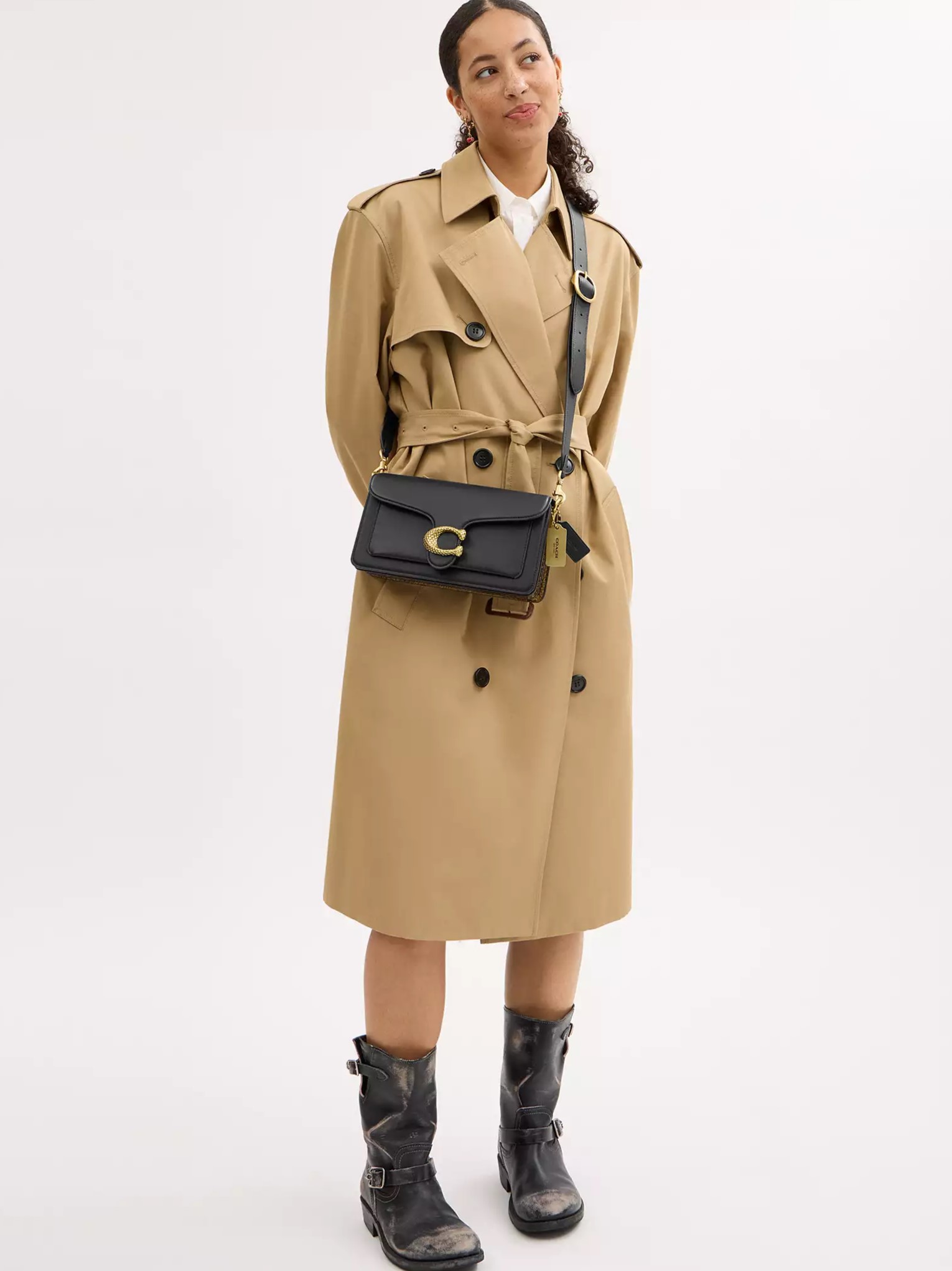 Túi Coach Tabby Shoulder Bag 26 With Snakeskin Detail CZ438 8