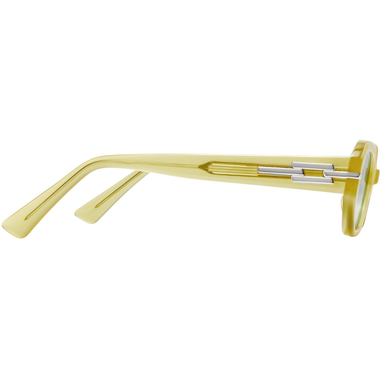 Mắt Kính Gentle Monster Corsica OL3 Gold Mirrored Lenses Olive Green Acetate Frame 4