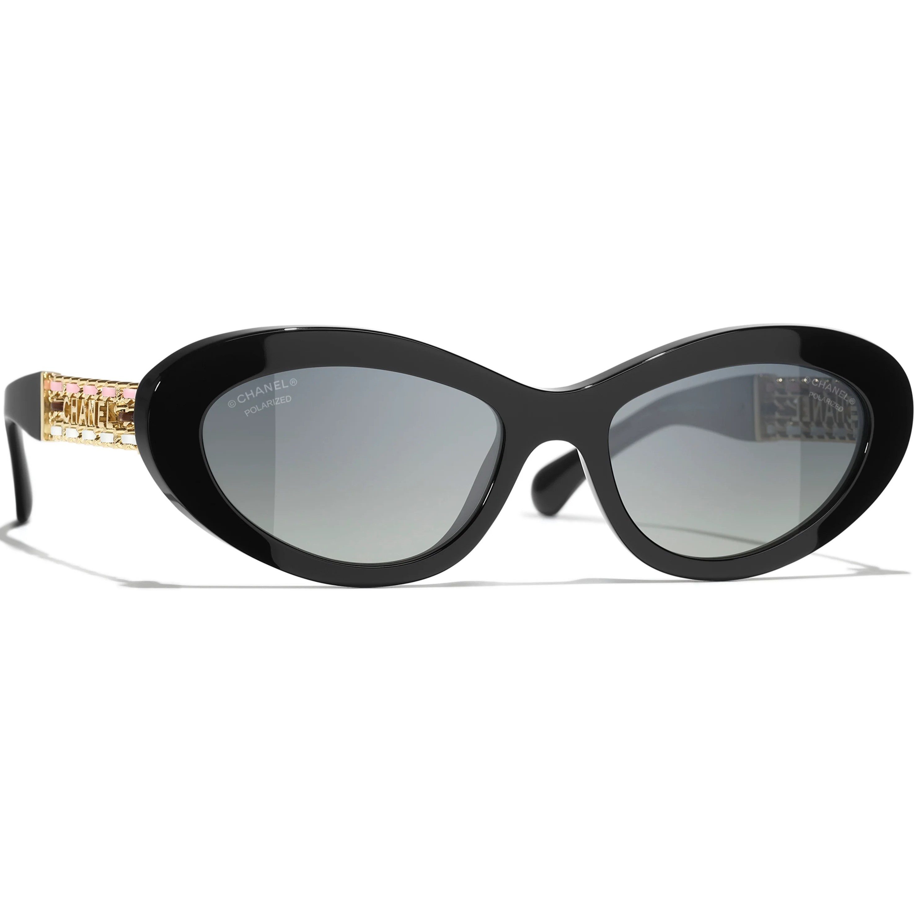 Kính Mát Dáng Mắt Mèo Chanel Cat Eye Sunglasses 5538 3
