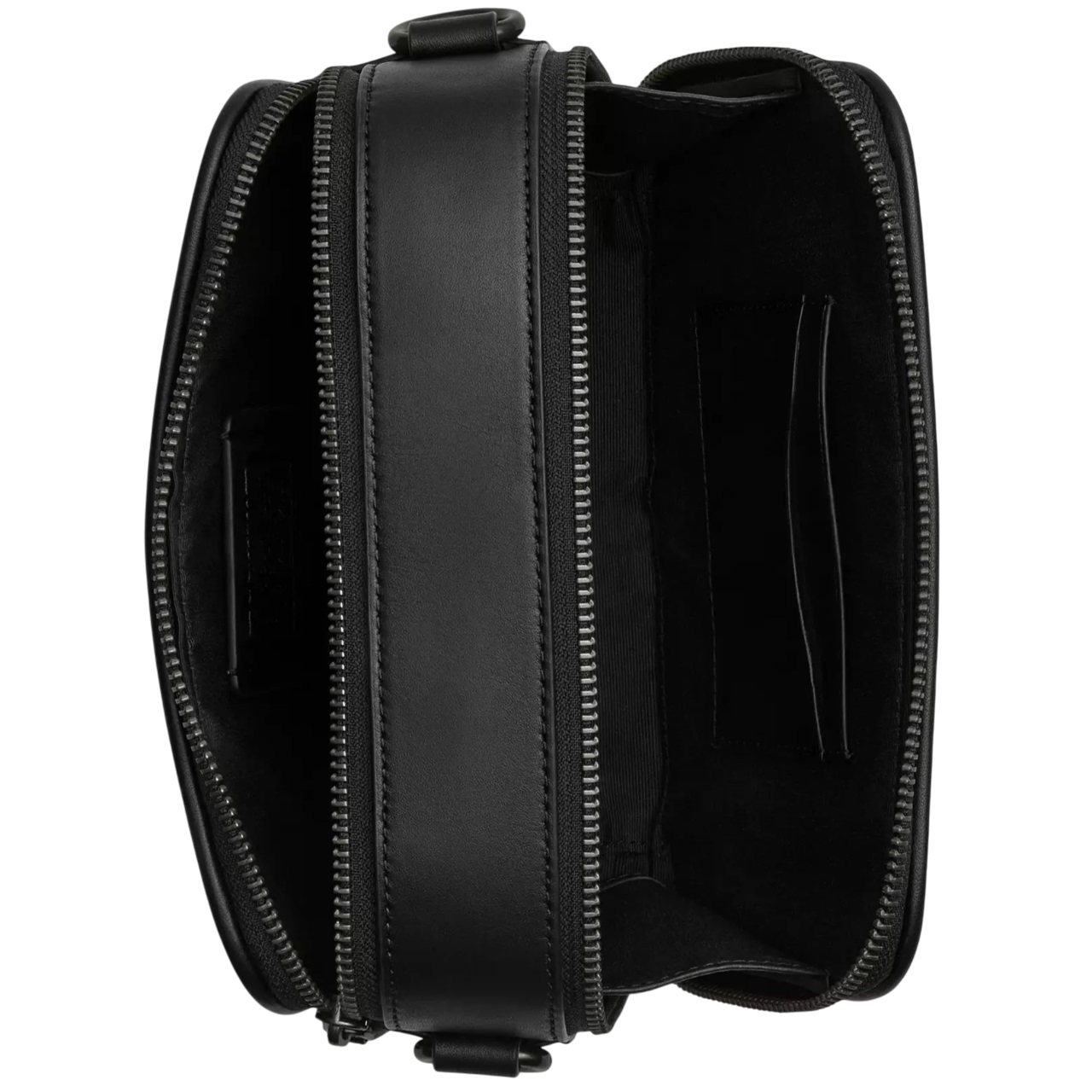 Túi Coach Nam Wyatt Crossbody Bag In Signature Canvas Gunmetal Charcoal Black CW365 2