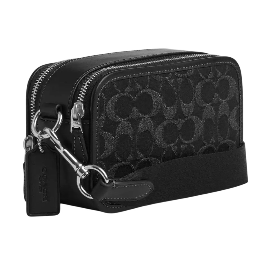 Túi Coach Nam Wyatt Crossbody Bag In Signature Denim Black CAJ35 4