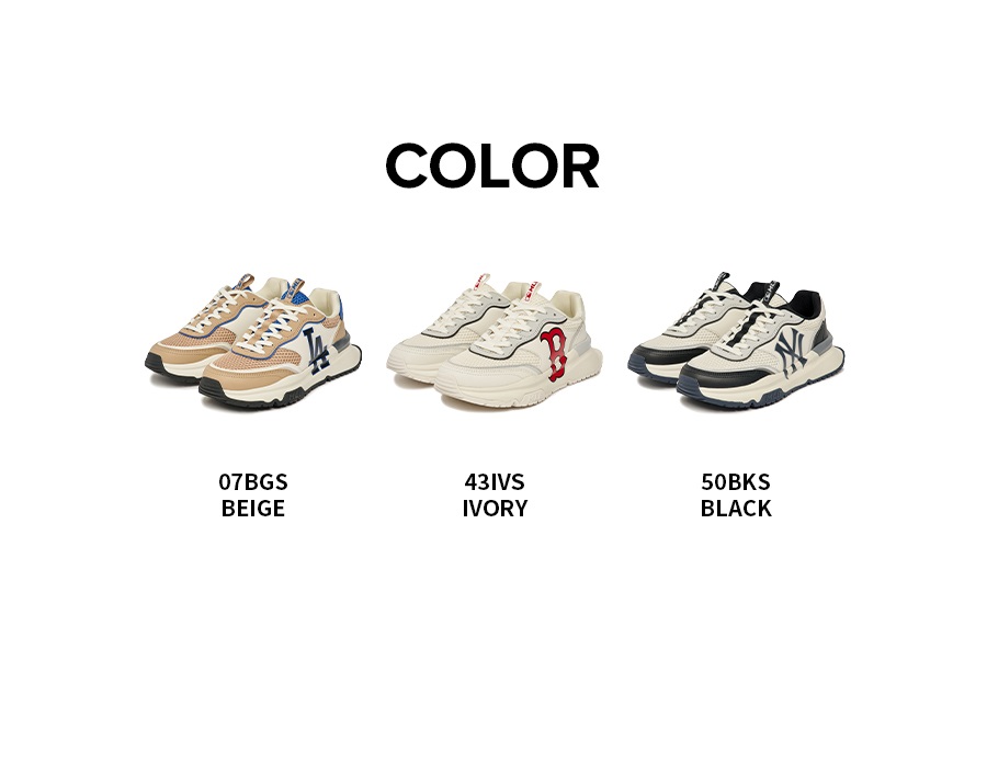 GIÀY SNEAKER MLB B CHUNKY RUNNER BOSTON RED SOX IVORY CREAM 3ASHRJ13N-43IVS 12