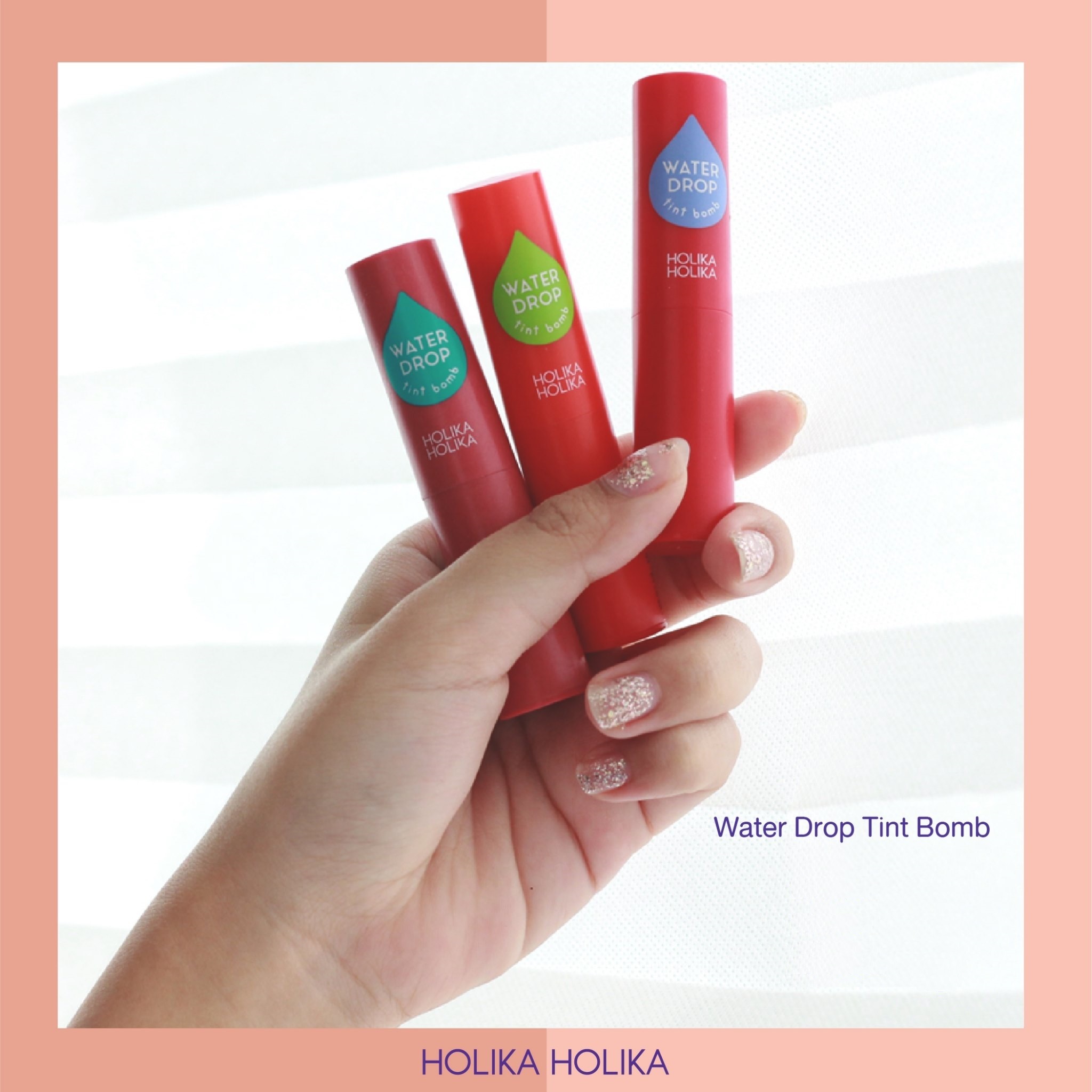 SON DƯỠNG CÓ MÀU HOLIKA HOLIKA WATER DROP TINT BOMB | SON DƯỠNG CỦA SAMSUNG HÀN QUỐC CÓ TEM CHÍNH HÃNG 15