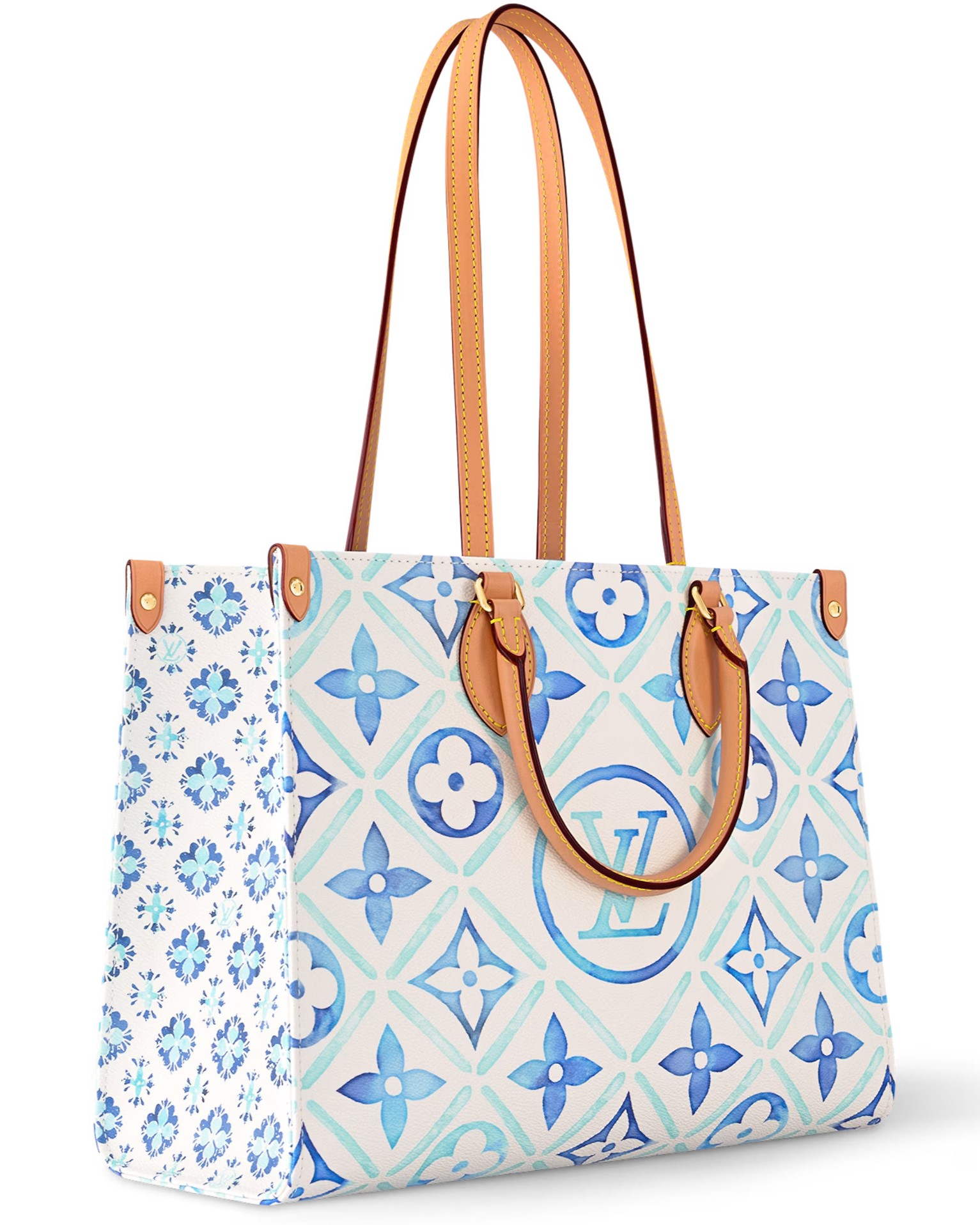 TÚI LOUIS VUITTON ONTHEGO MM TOTE BAG LAGOON BLUE MONOGRAM CANVAS M11262 2