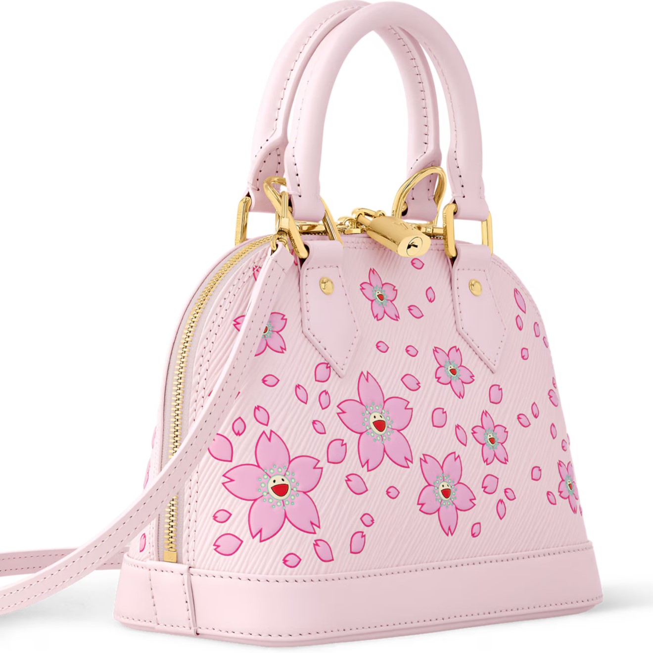 Túi LV hến Louis Vuitton LV x TM Alma BB Pink Cherry Blossom Motifs 6