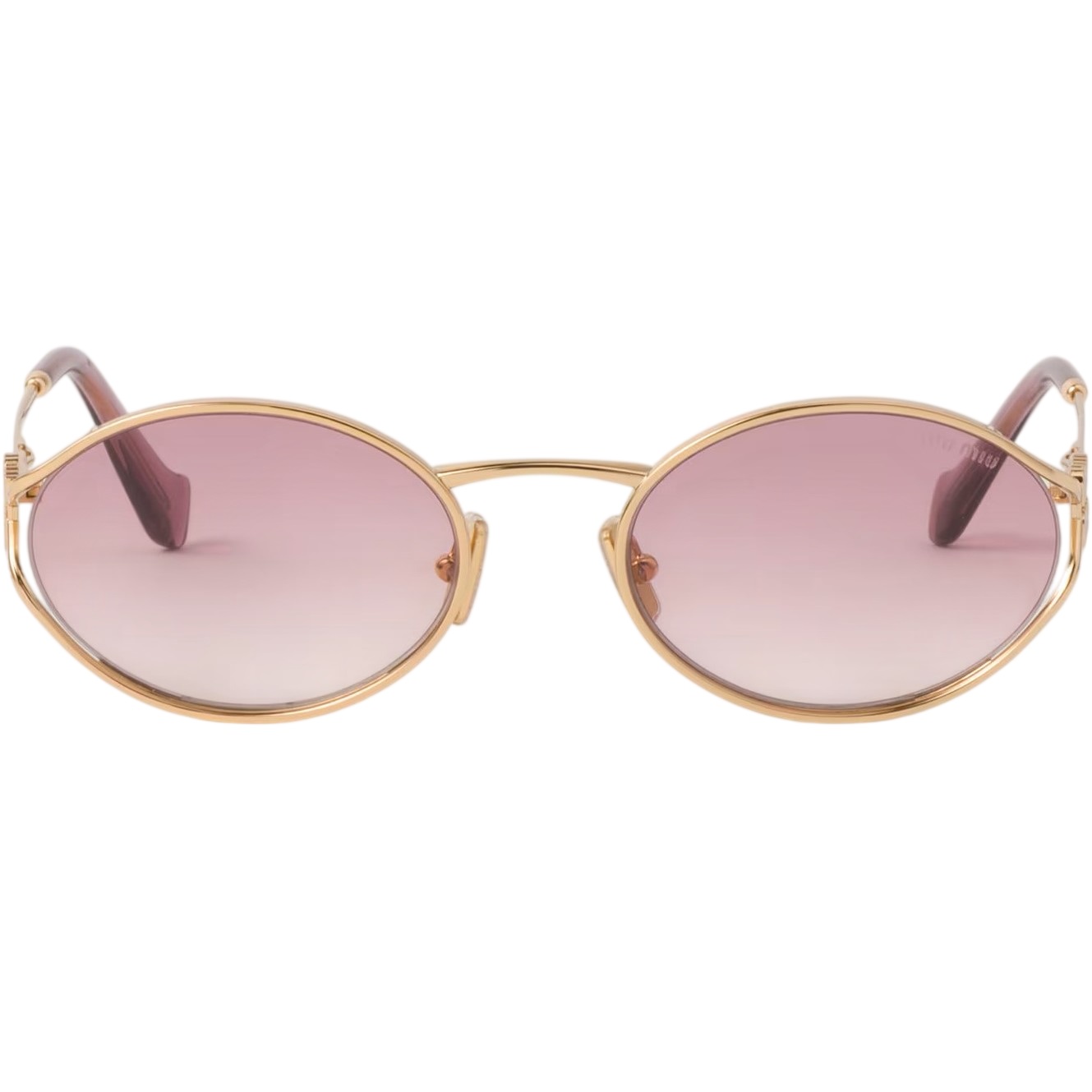 Kính mát Miu Miu Logo sunglasses Pink Beg Shaded Lenses SMU52Y 4