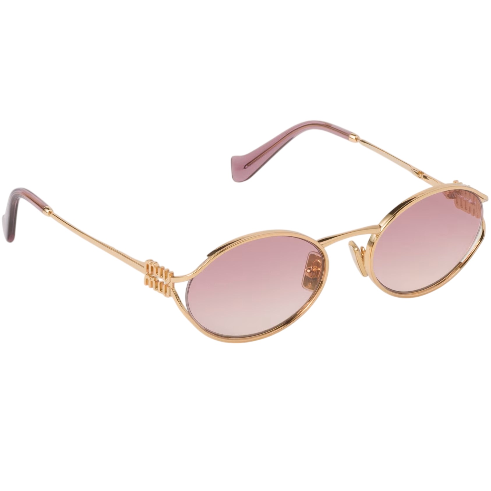 Kính mát Miu Miu Logo sunglasses Pink Beg Shaded Lenses SMU52Y 1