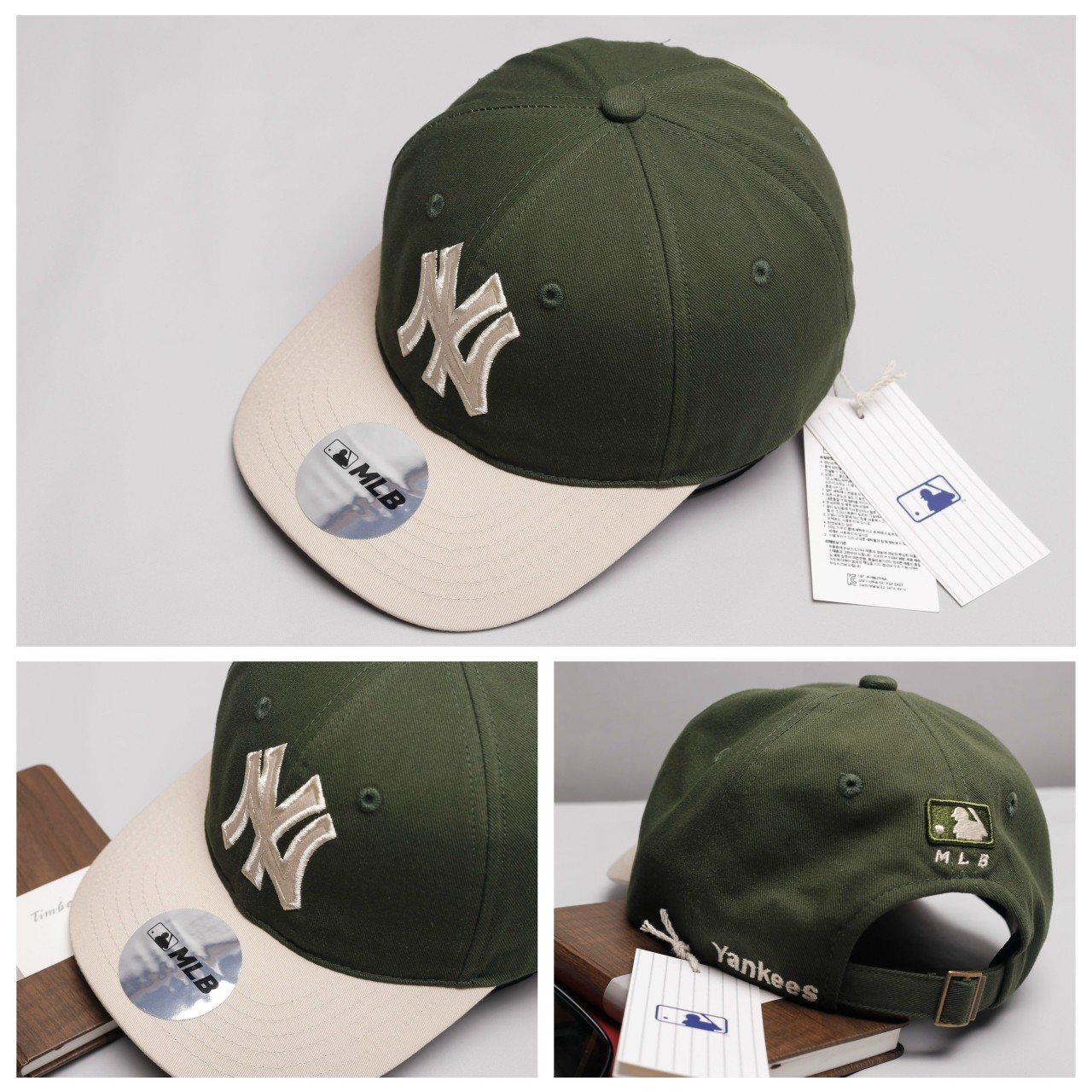 MŨ MLB COLOR MATCHING N-COVER BALL CAP NEW YORK YANKEES 11
