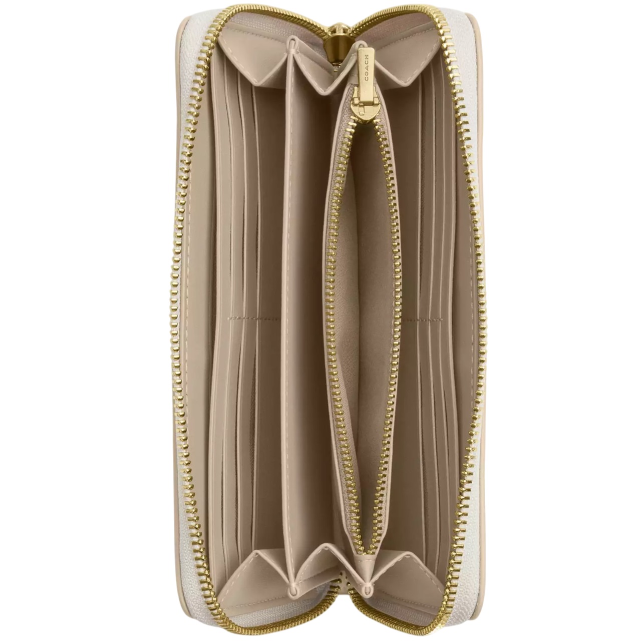 Ví Coach dài Long Zip Around Wallet In Sketch Signature Canvas Ivory CBO02 4