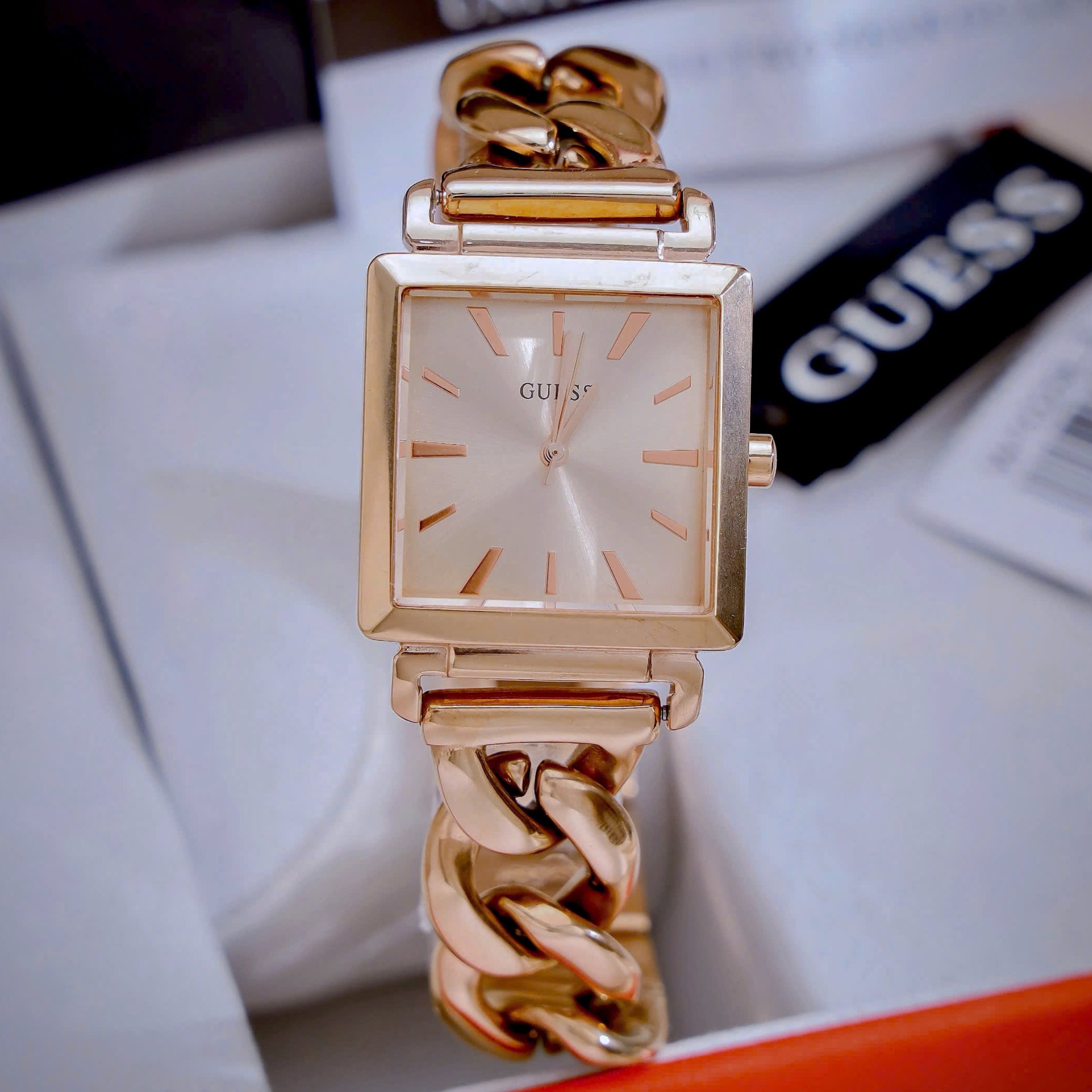 Đồng hồ Guess Vanity Rose Gold Dial Rose Gold Steel Strap Watch for Women W1029L3 8