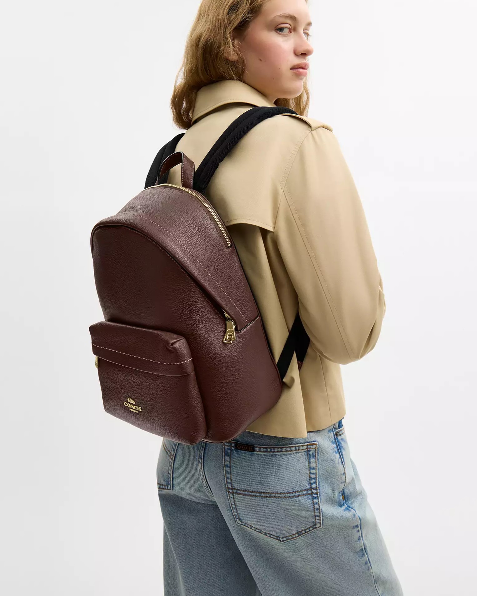 Balo Coach Taylor Small Backpack Maple CDW78 4