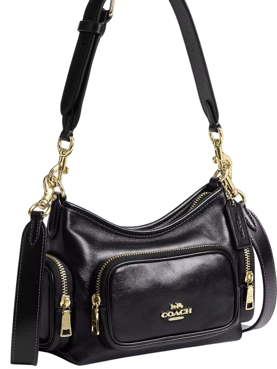 Túi Coach Laurel Shoulder Bag 22 With Pockets Black CEU29 2
