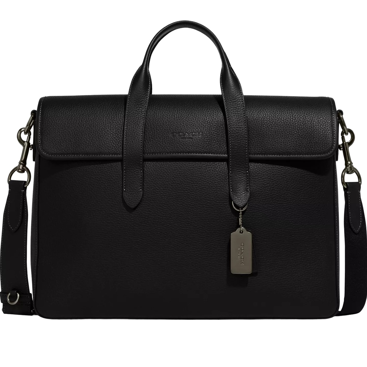 Cặp công sở Nam Coach Sullivan Portfolio Brief Gunmetal Black C9875 2