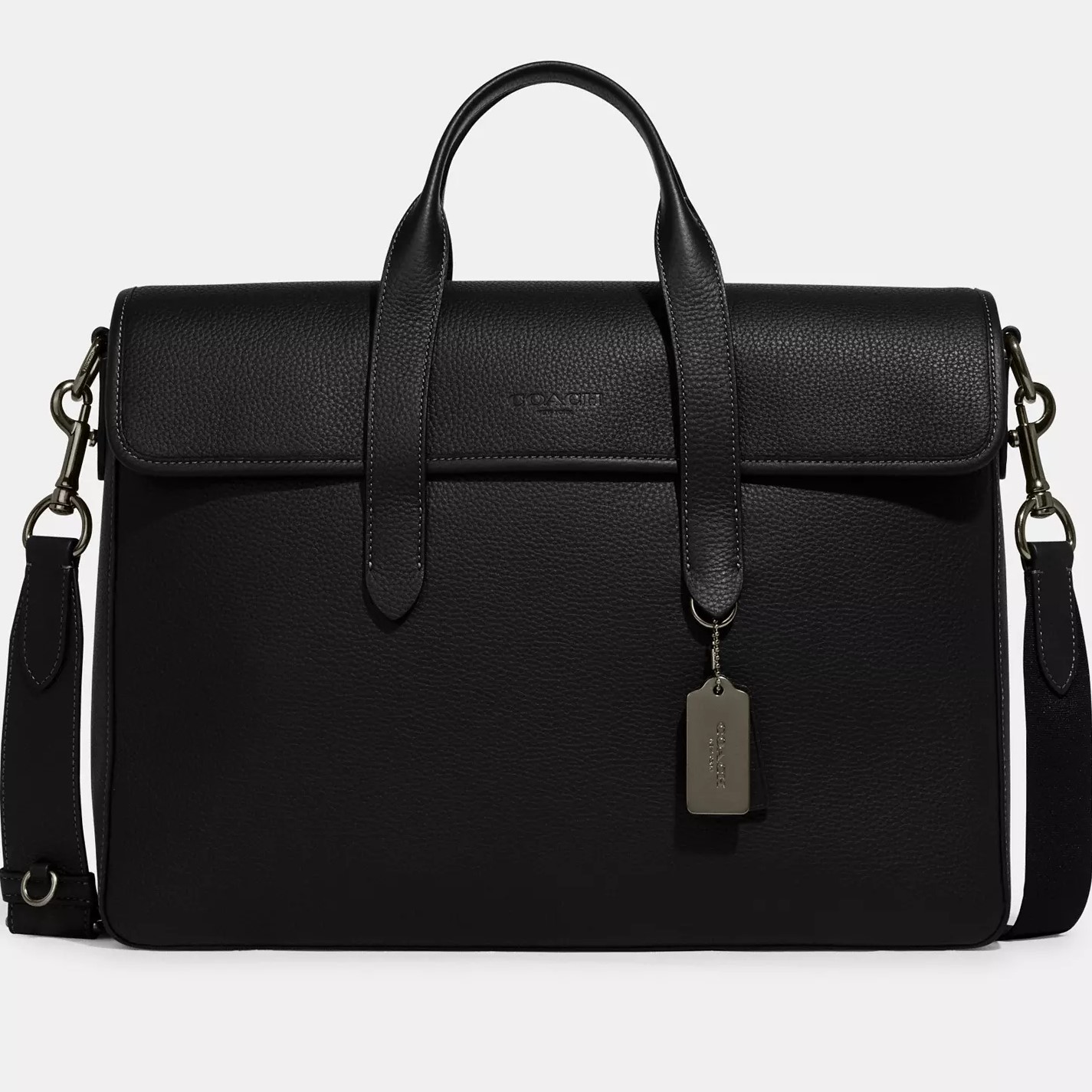 Cặp công sở Nam Coach Sullivan Portfolio Brief Gunmetal Black C9875 6