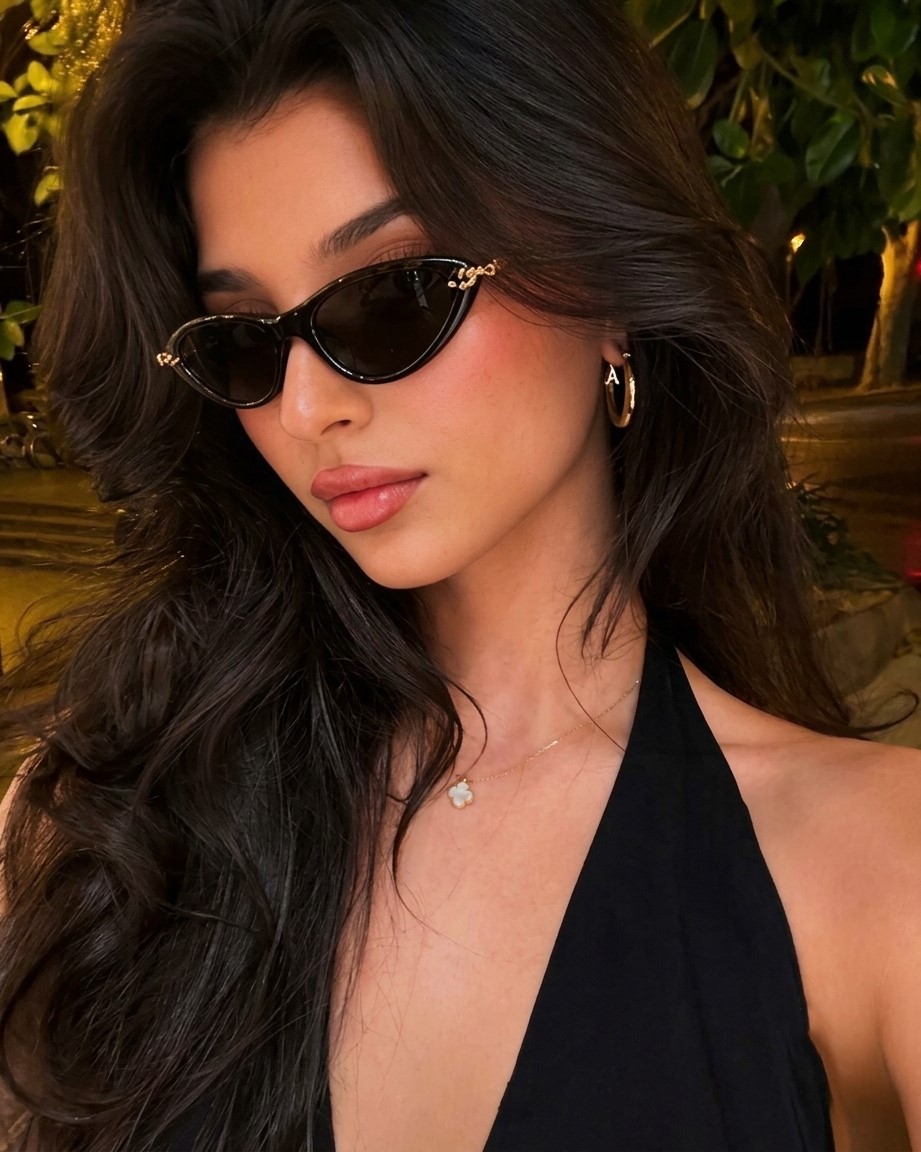 Kính mát Bottega Veneta Retro Narrow Cat Eye Sunglasses BV1390S 001 10