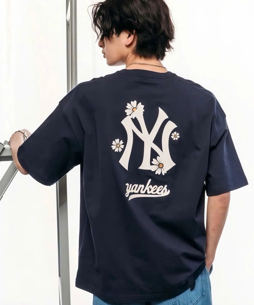 Áo thun New Era New York Yankees Flowers T-shirt Navy 1