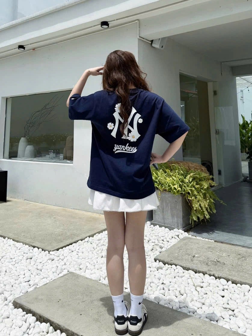 Áo thun New Era New York Yankees Flowers T-shirt Navy 6