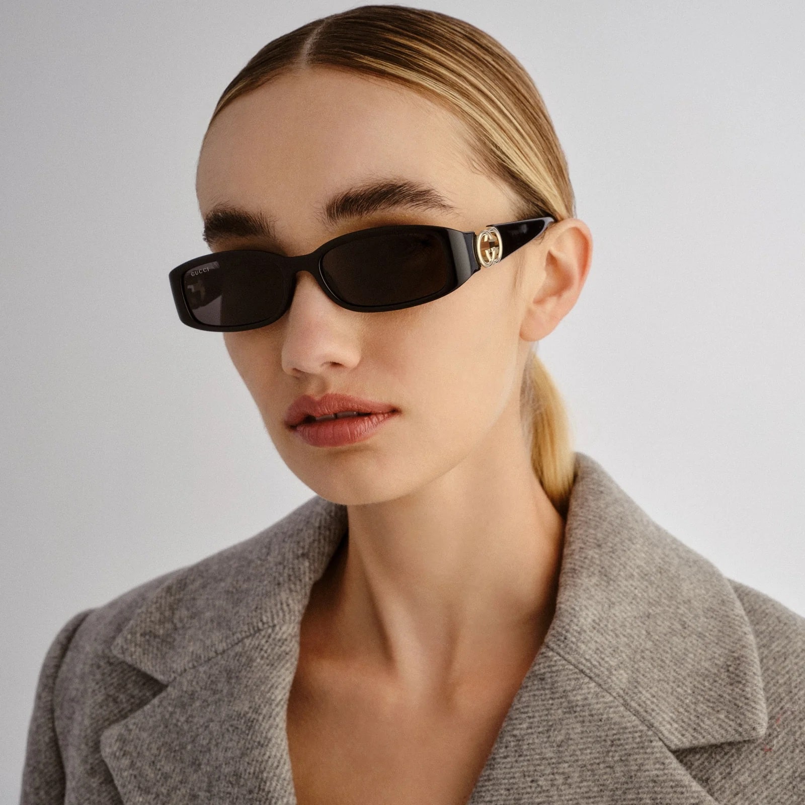 Mắt kính Gucci Rectangular Frame Sunglasses Black GG1661S 7