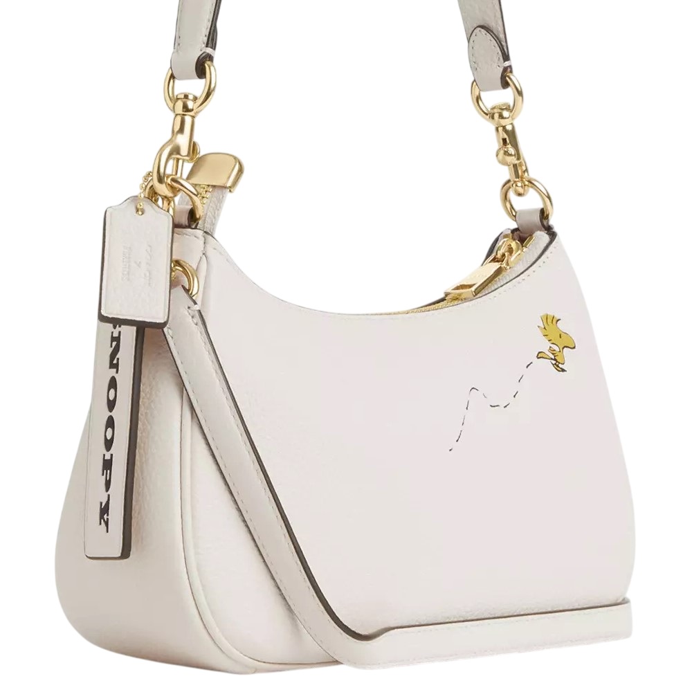 Túi Coach X Peanuts Teri Shoulder Bag With Snoopy Chalk Multi CBJ76 2