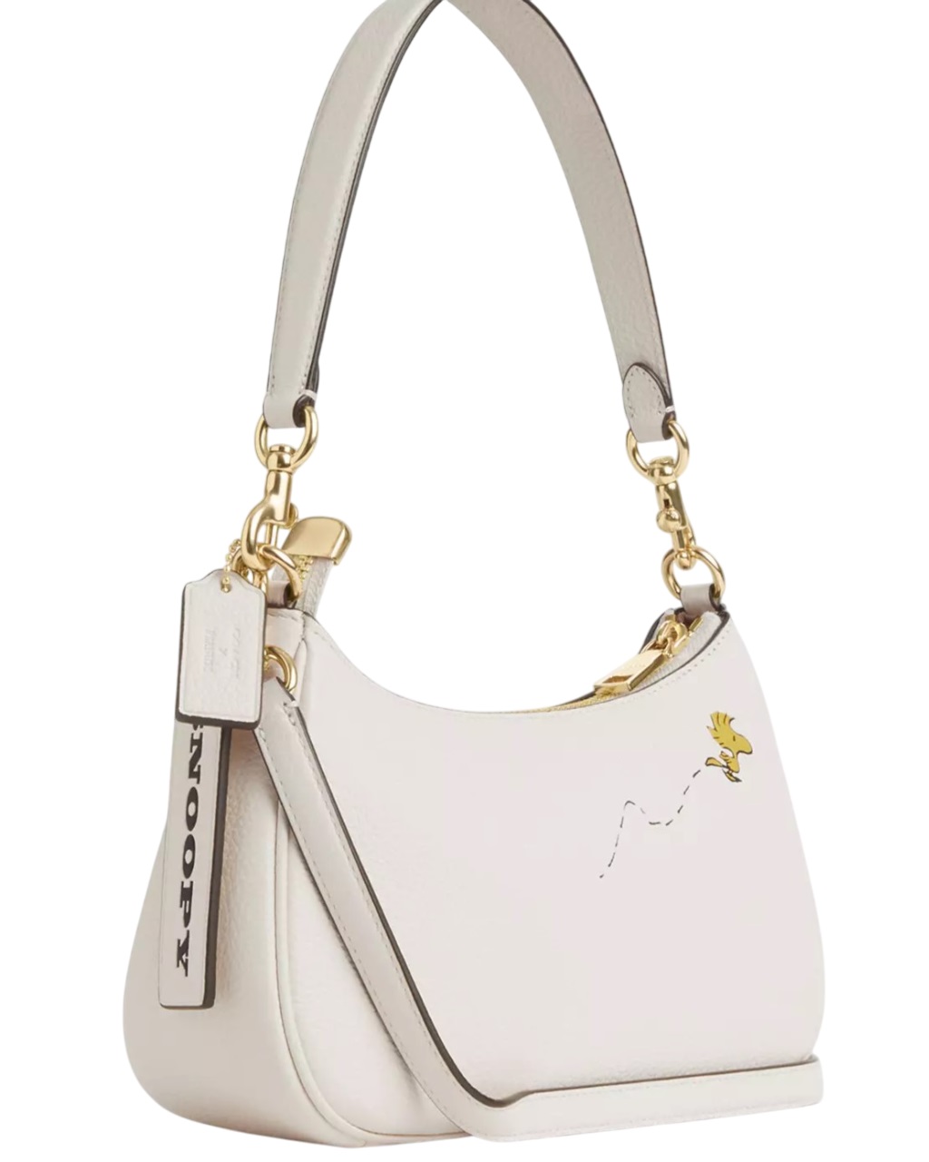 Túi Coach X Peanuts Teri Shoulder Bag With Snoopy Chalk Multi CBJ76 8