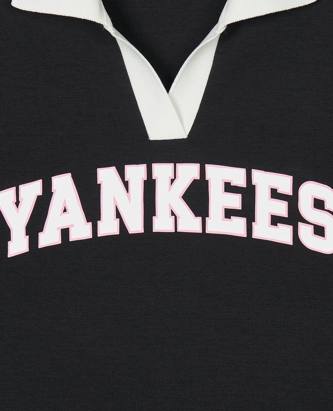 Đầm MLB cổ bẻ tay ngắn Varsity Lettering Pique Dress NY New York Yankees Black 3FOPV0143-50BKS 10