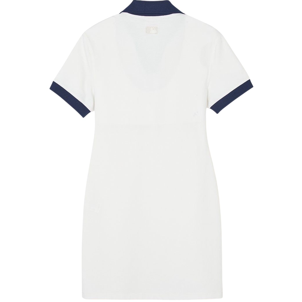 Đầm polo MLB Varsity Lettering Pique Dress NY New York Yankees Ivory 3FOPV0143-50IVS 5
